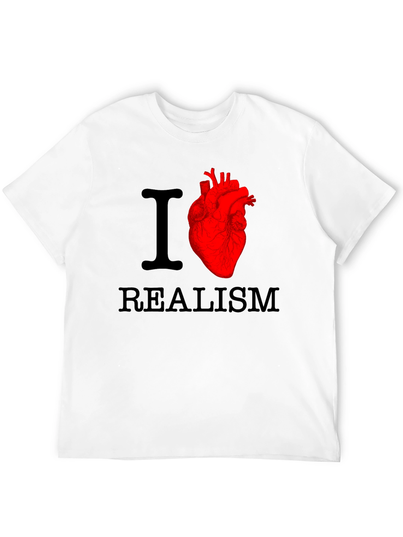I Heart Realism Graphic T-Shirt - Bold Design
