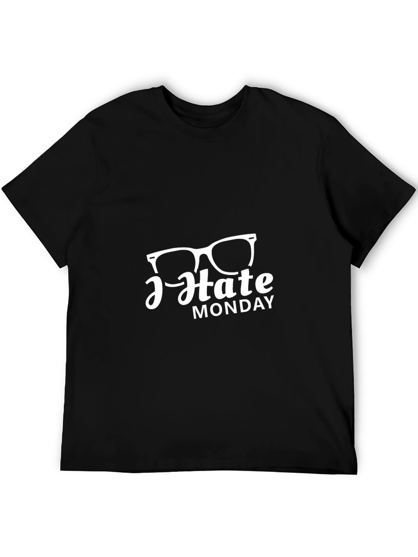 I Hate Monday Black T-Shirt