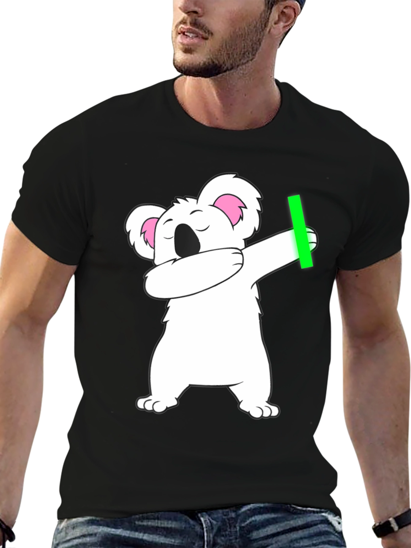 Dabbing Koala Black T-Shirt