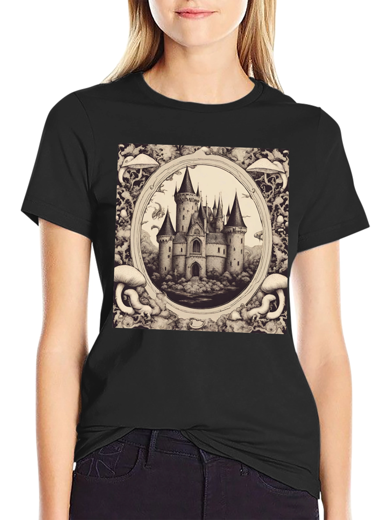 Castle Sketch Graphic Tee