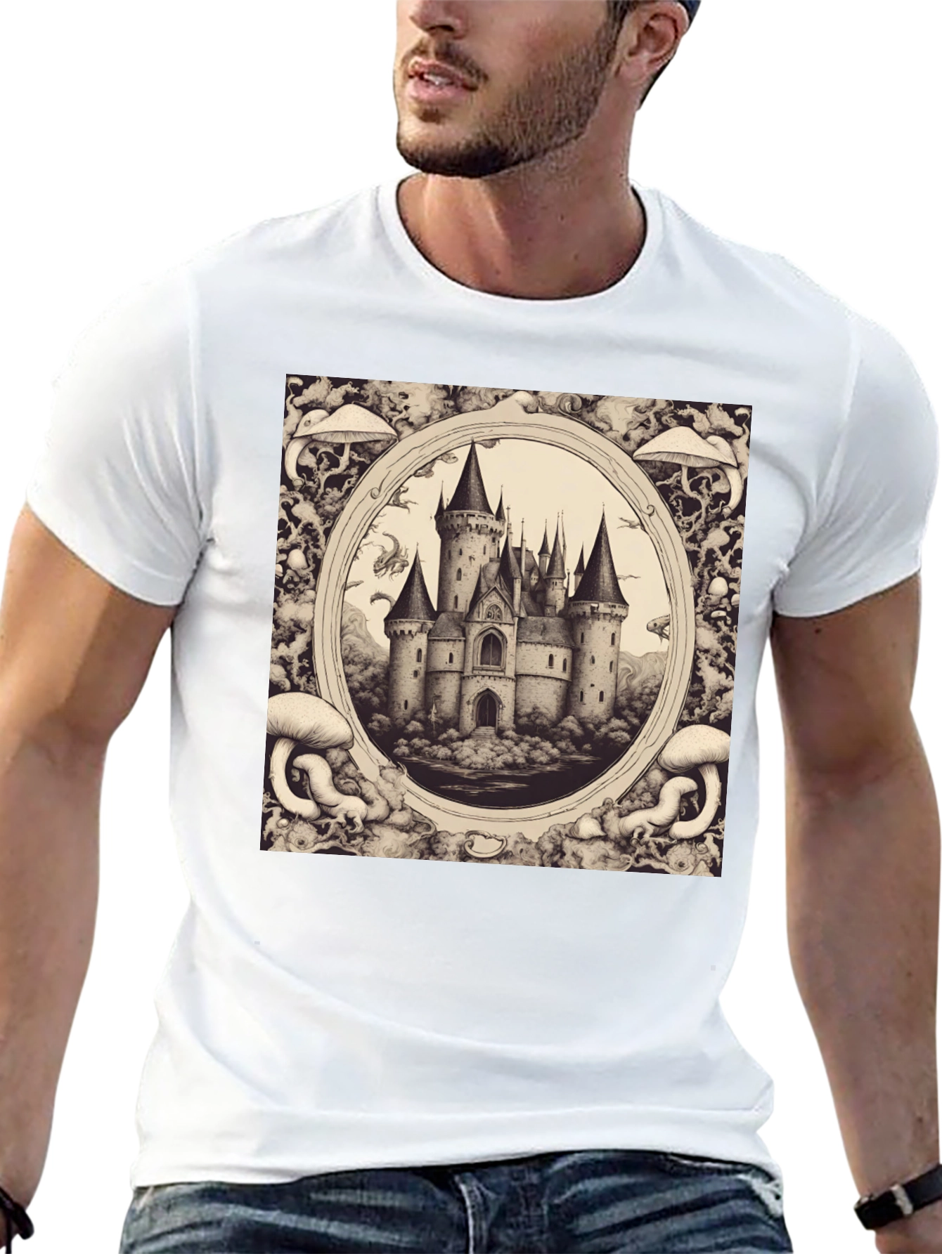 Castle Sketch Graphic Tee