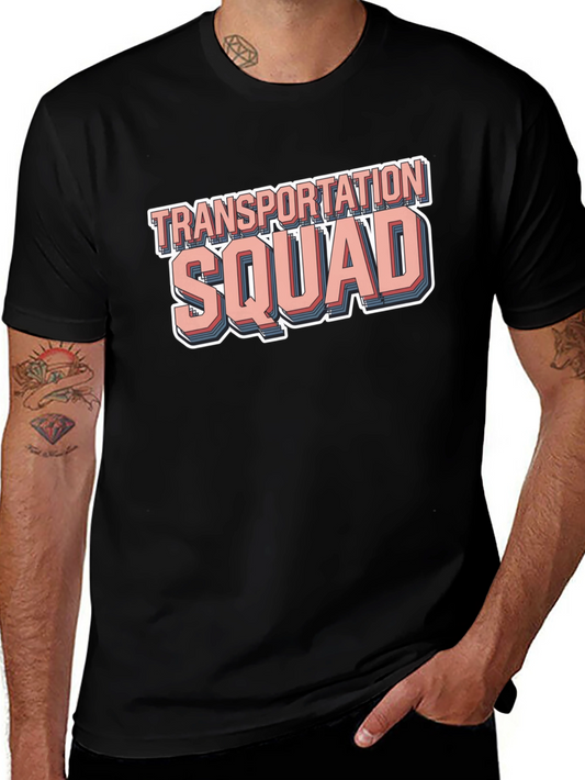 Transportation Squad Graphic Tee - Black