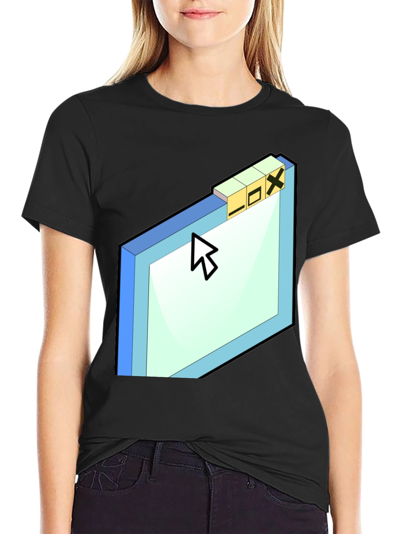 Retro OS Window T-Shirt - Classic Design Tee