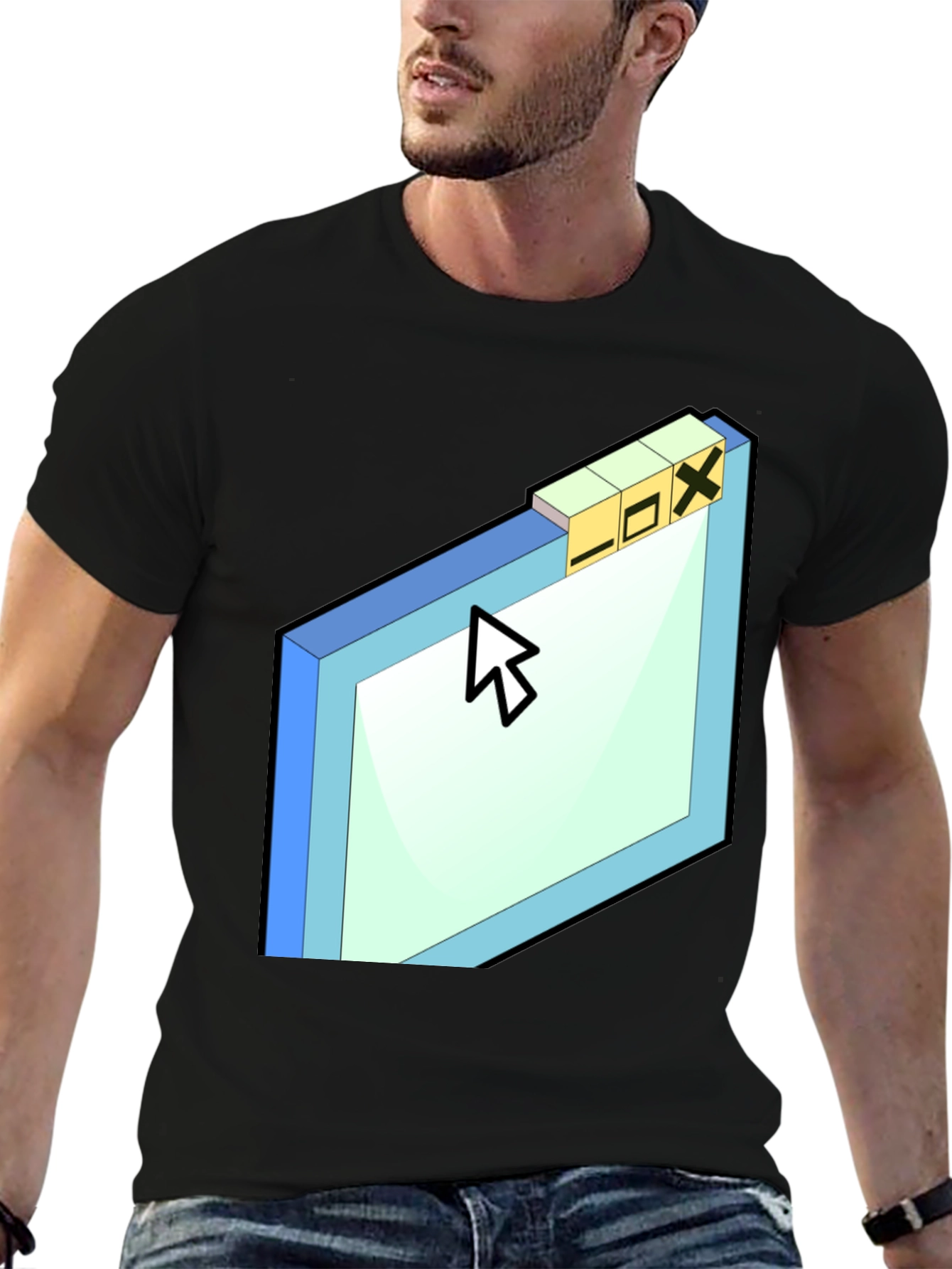 Retro OS Window T-Shirt - Classic Design Tee