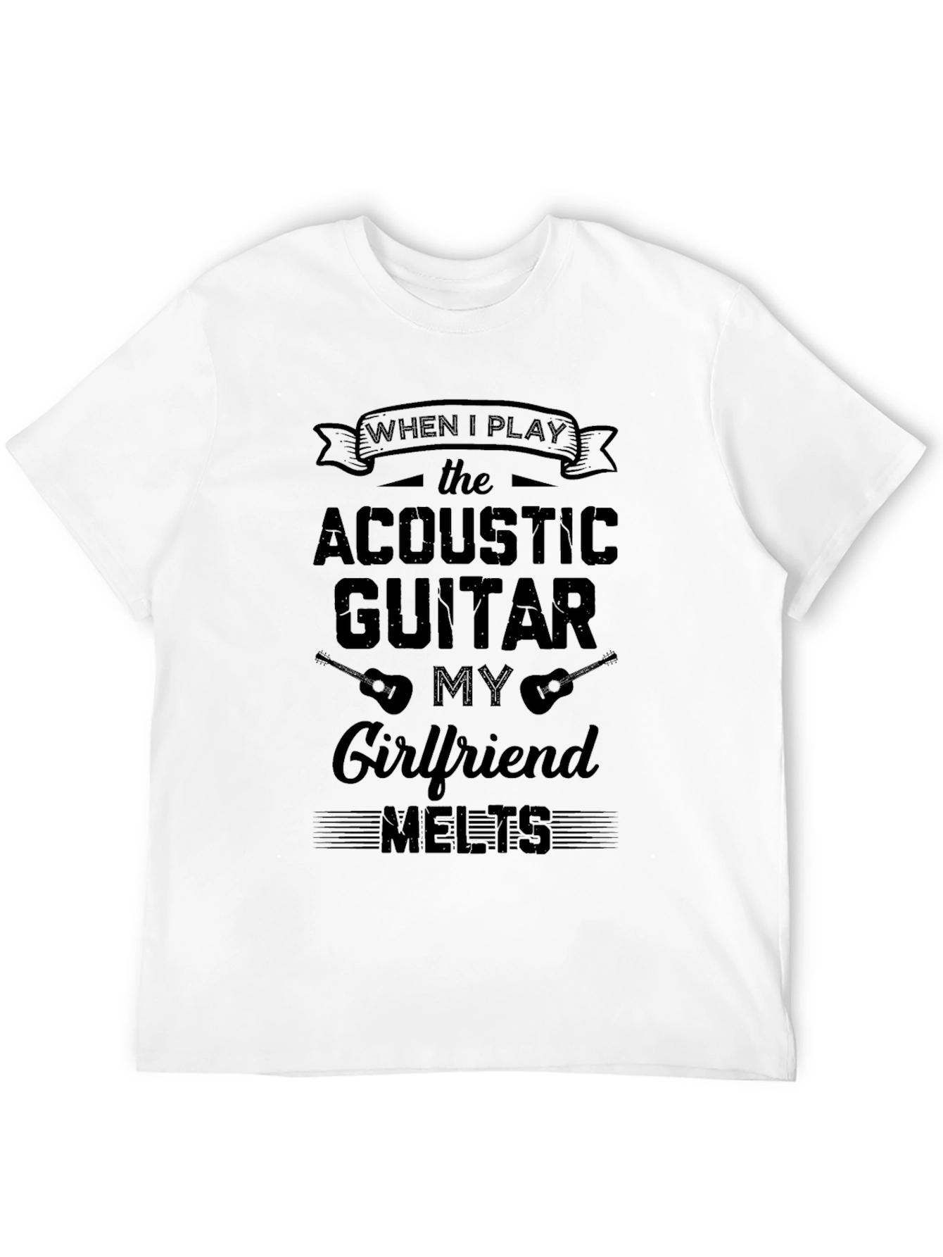 Acoustic Guitar Girlfriend Melts T-Shirt