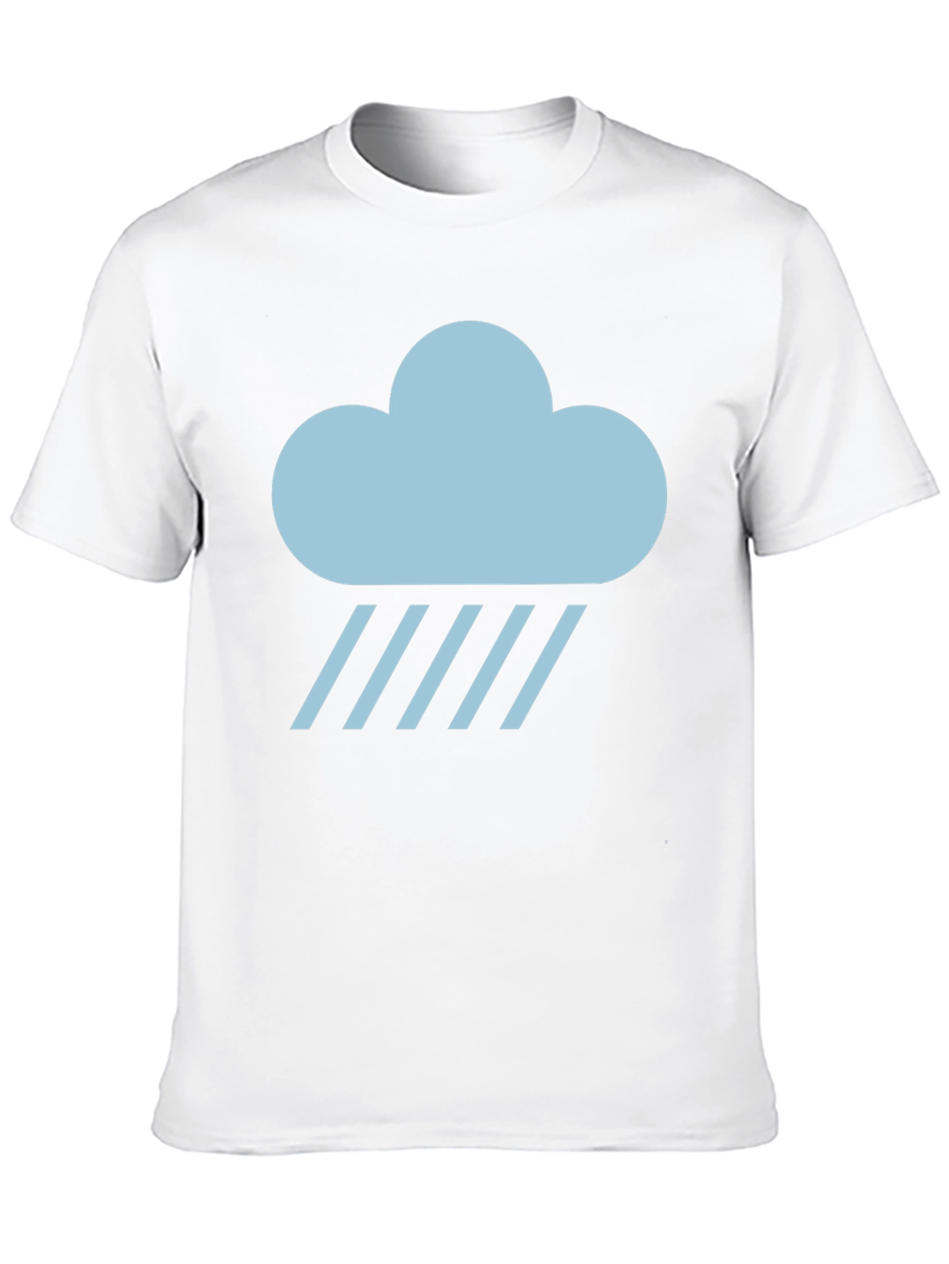 Rainy Cloud Graphic T-Shirt - Black