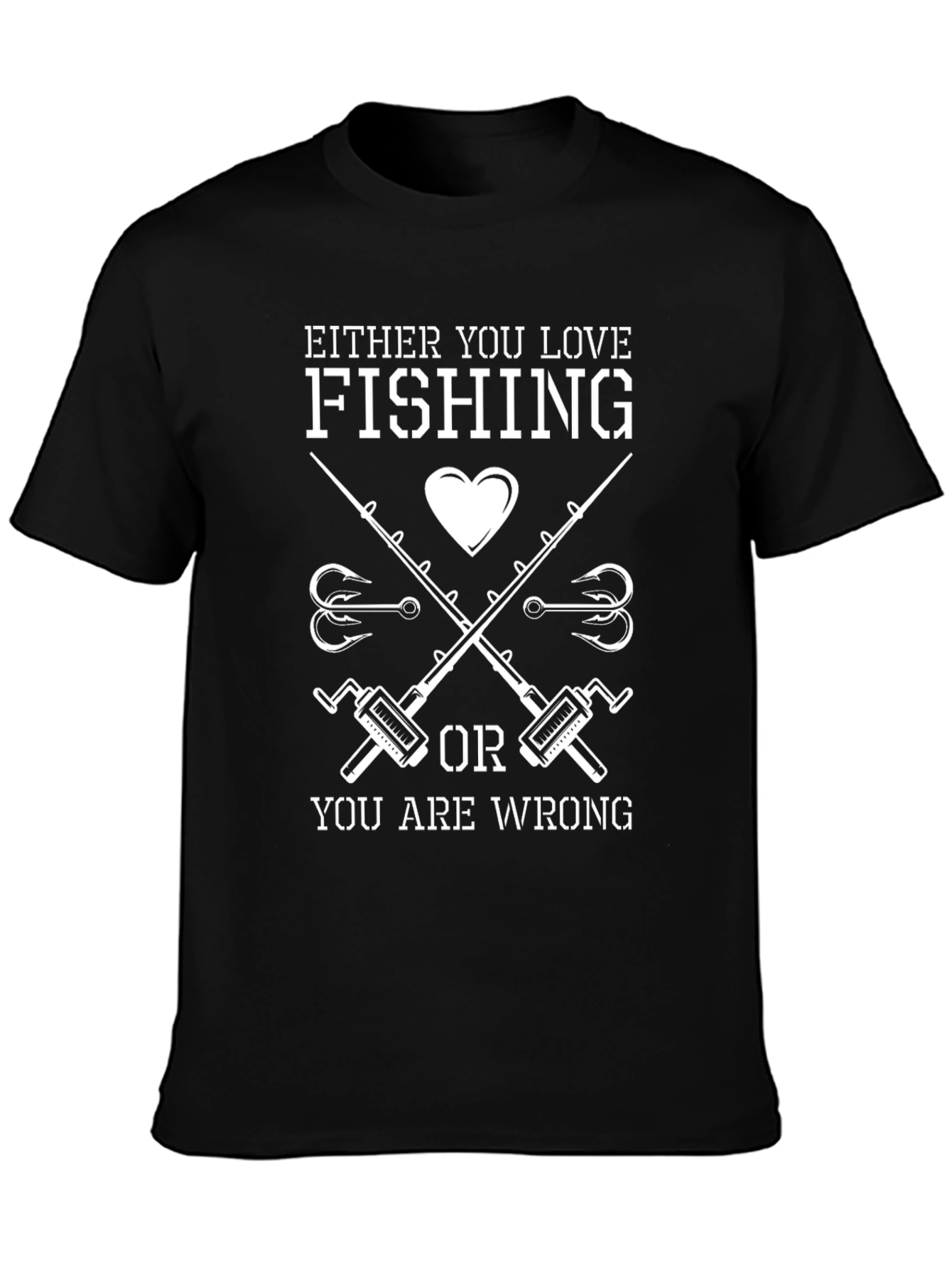 Fishing Lovers T-Shirt - Either You Love Fishing!