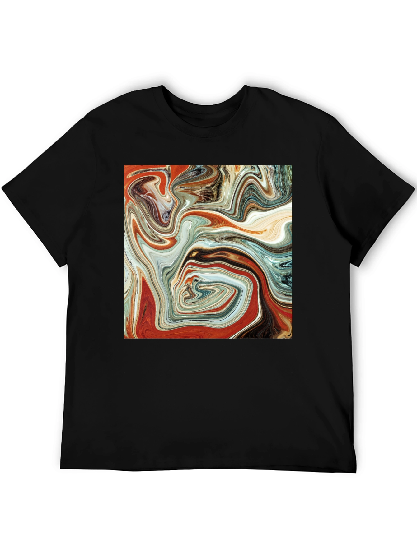 Abstract Art Swirl T-Shirt - Modern Graphic Tee