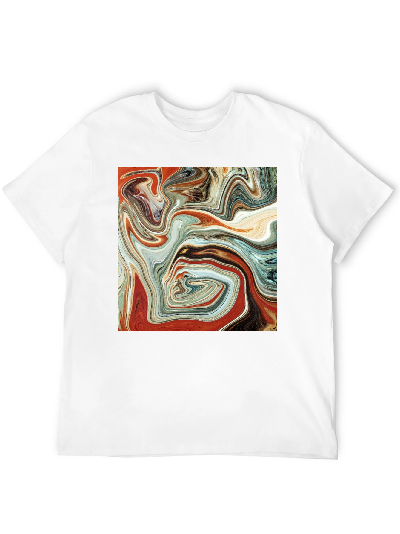 Abstract Art Swirl T-Shirt - Modern Graphic Tee