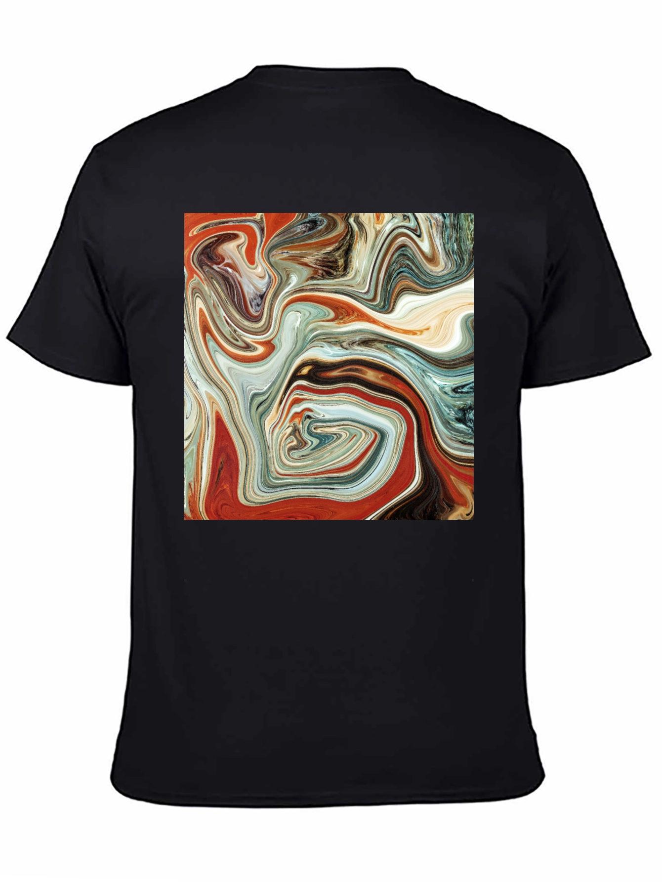 Abstract Art Swirl T-Shirt - Modern Graphic Tee