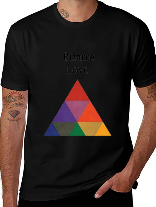 Bizarre Love Graphic Tee - Modern Geometric T-Shirt