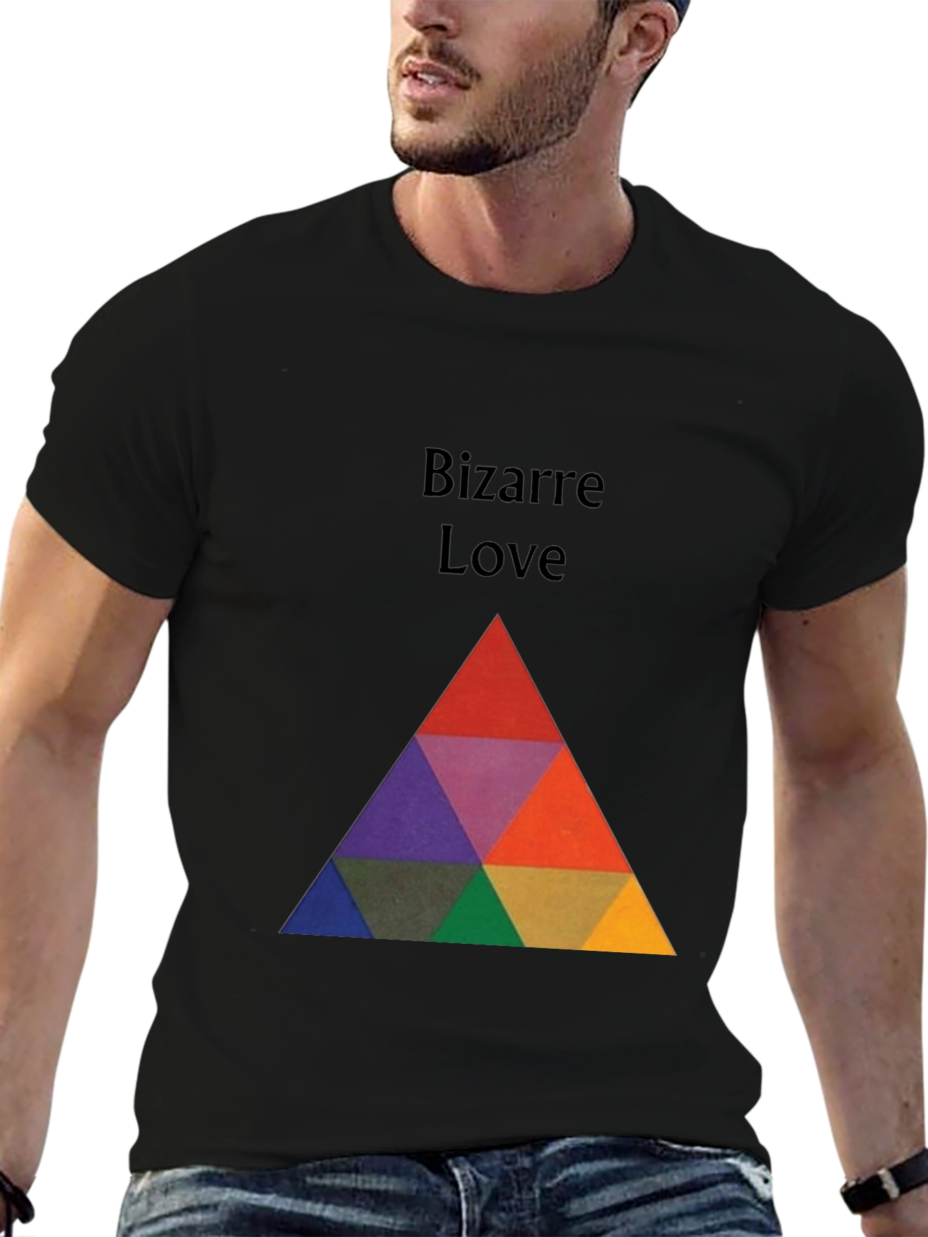 Bizarre Love Graphic Tee - Modern Geometric T-Shirt