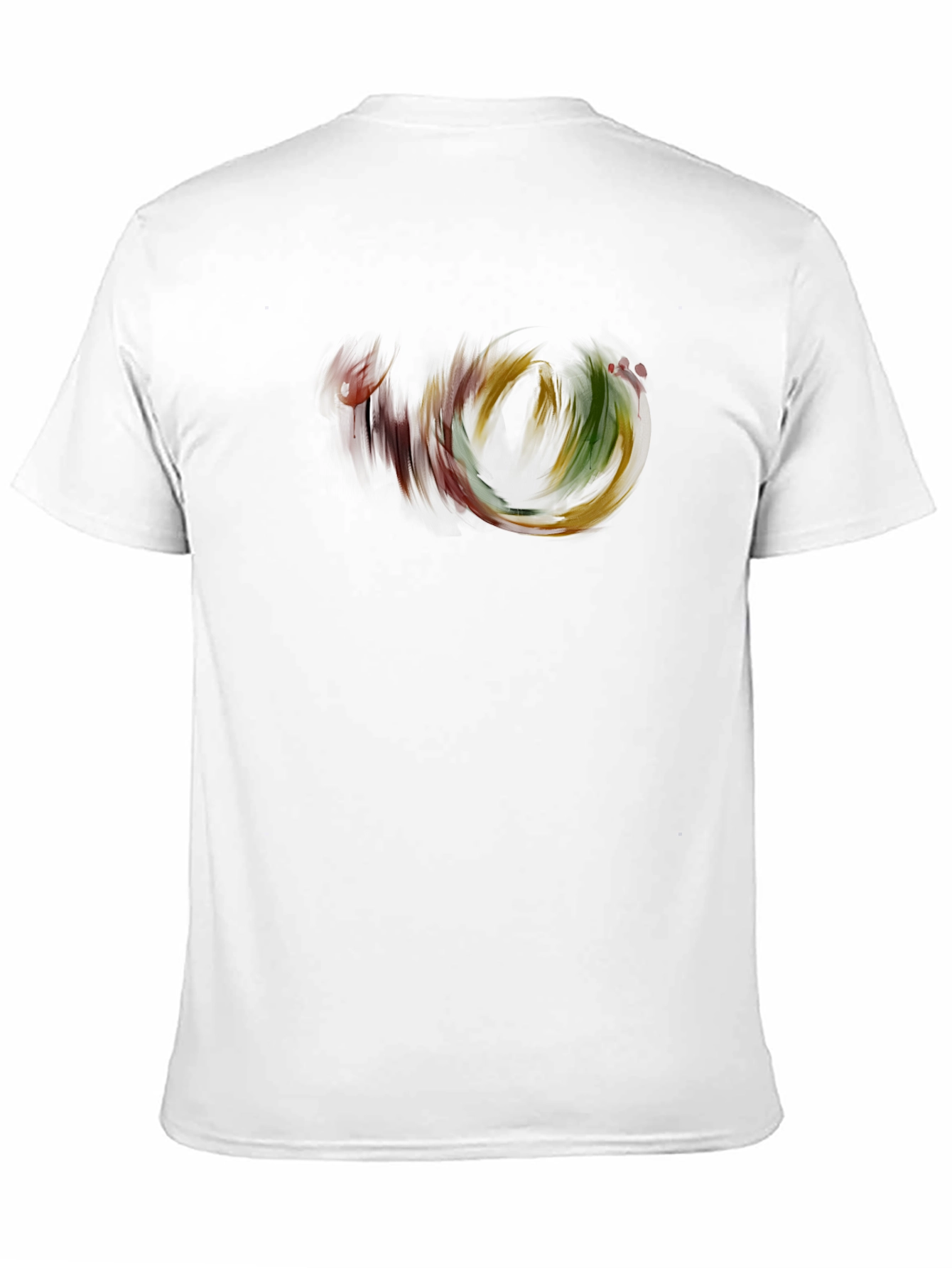 Abstract Swirl Graphic Black T-Shirt