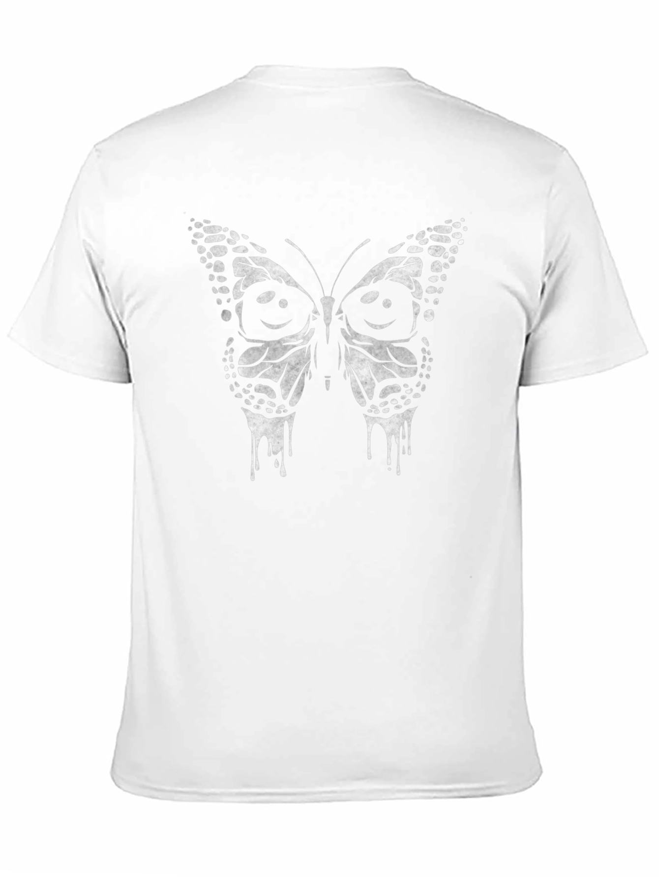 Butterfly Drip Graphic T-Shirt - Black