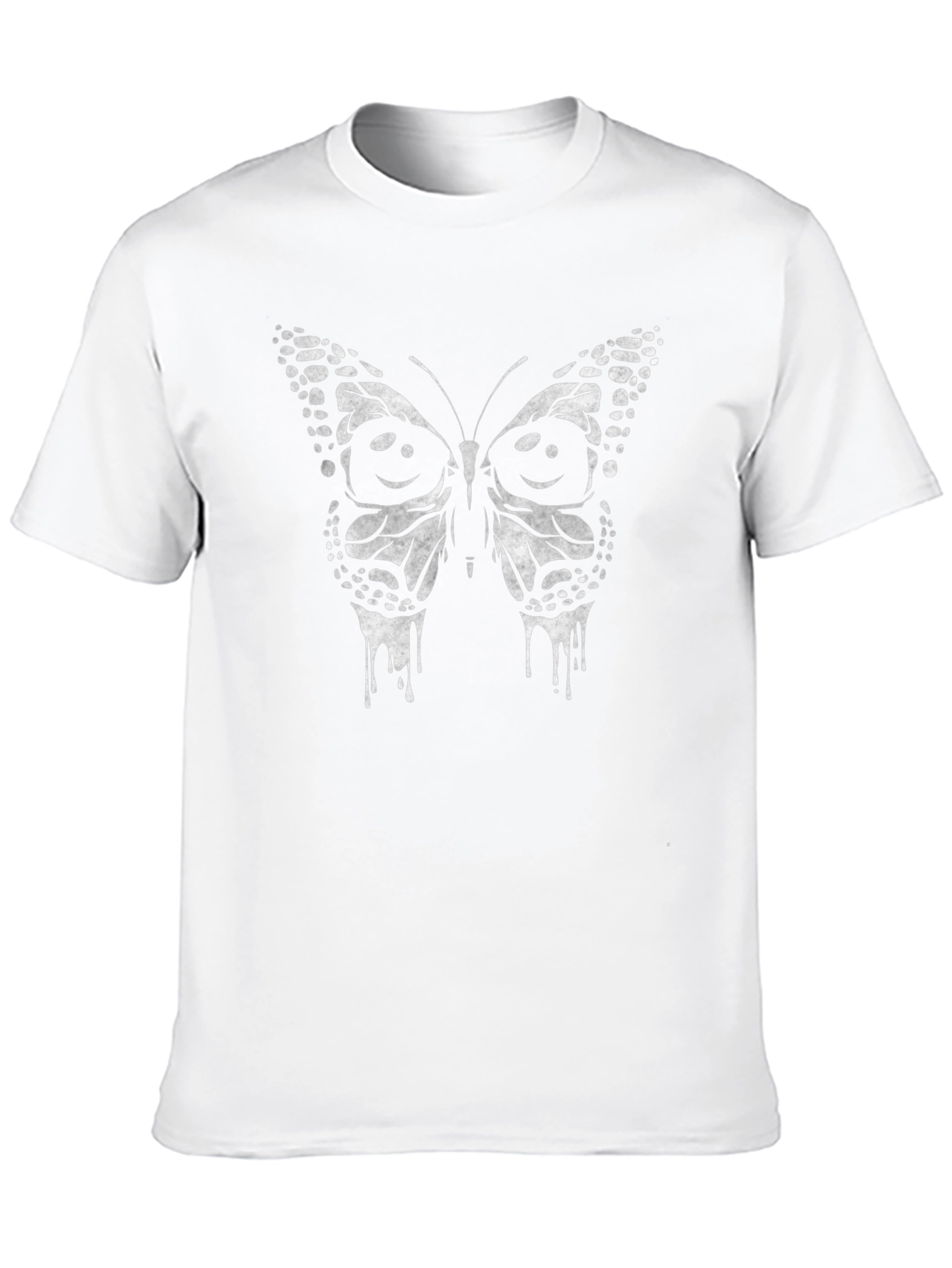 Butterfly Drip Graphic T-Shirt - Black