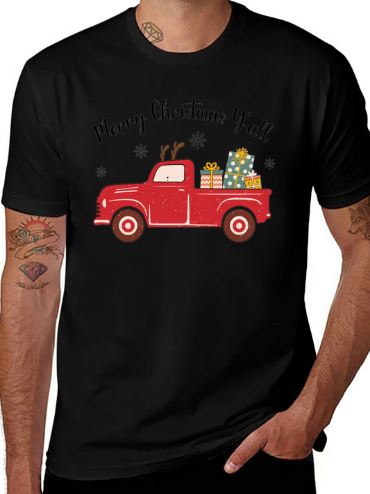 Merry Christmas Yall Truck T-Shirt