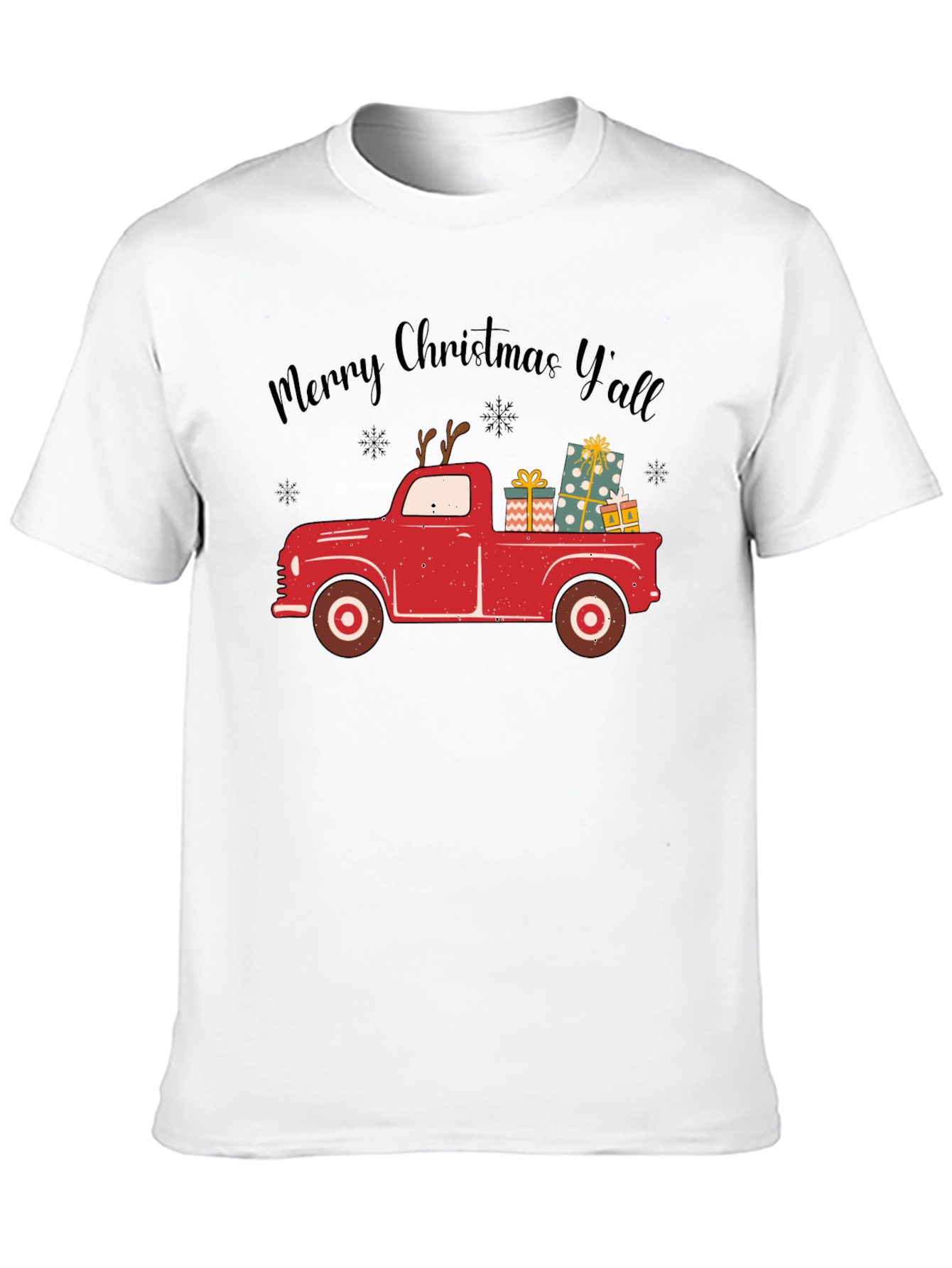 Merry Christmas Yall Truck T-Shirt
