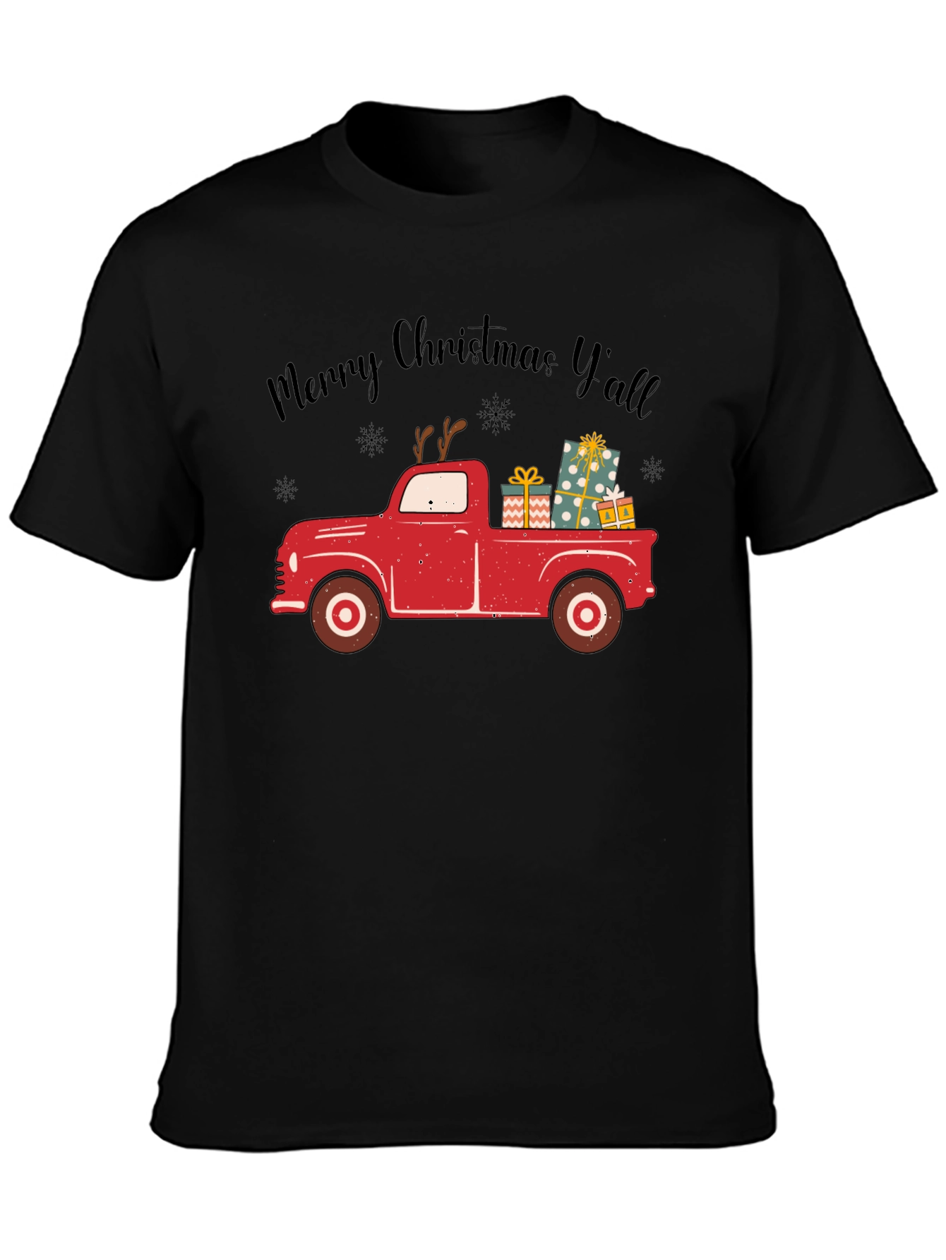 Merry Christmas Yall Truck T-Shirt