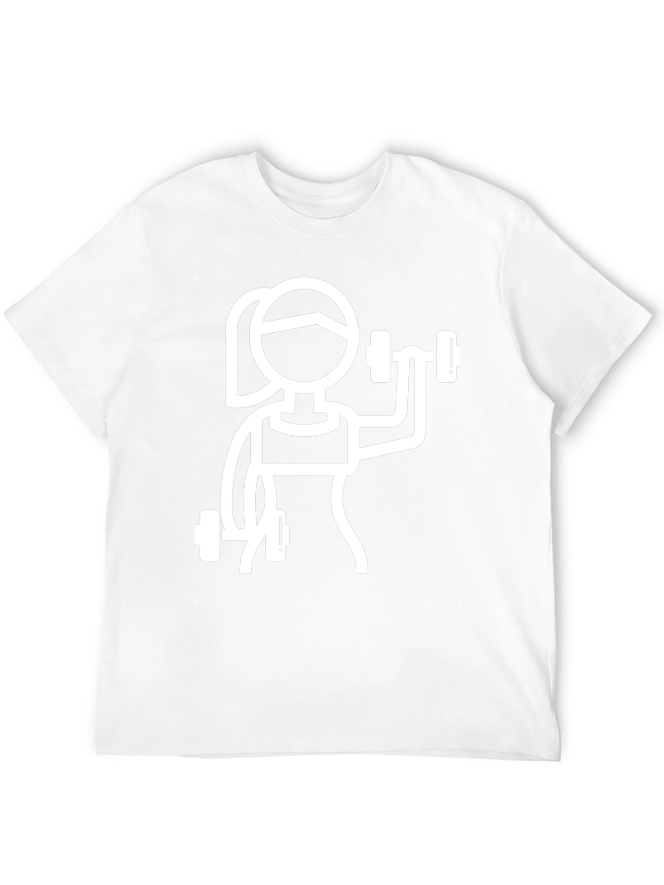 Fitness Graphic Tee - Weightlifting Woman Design