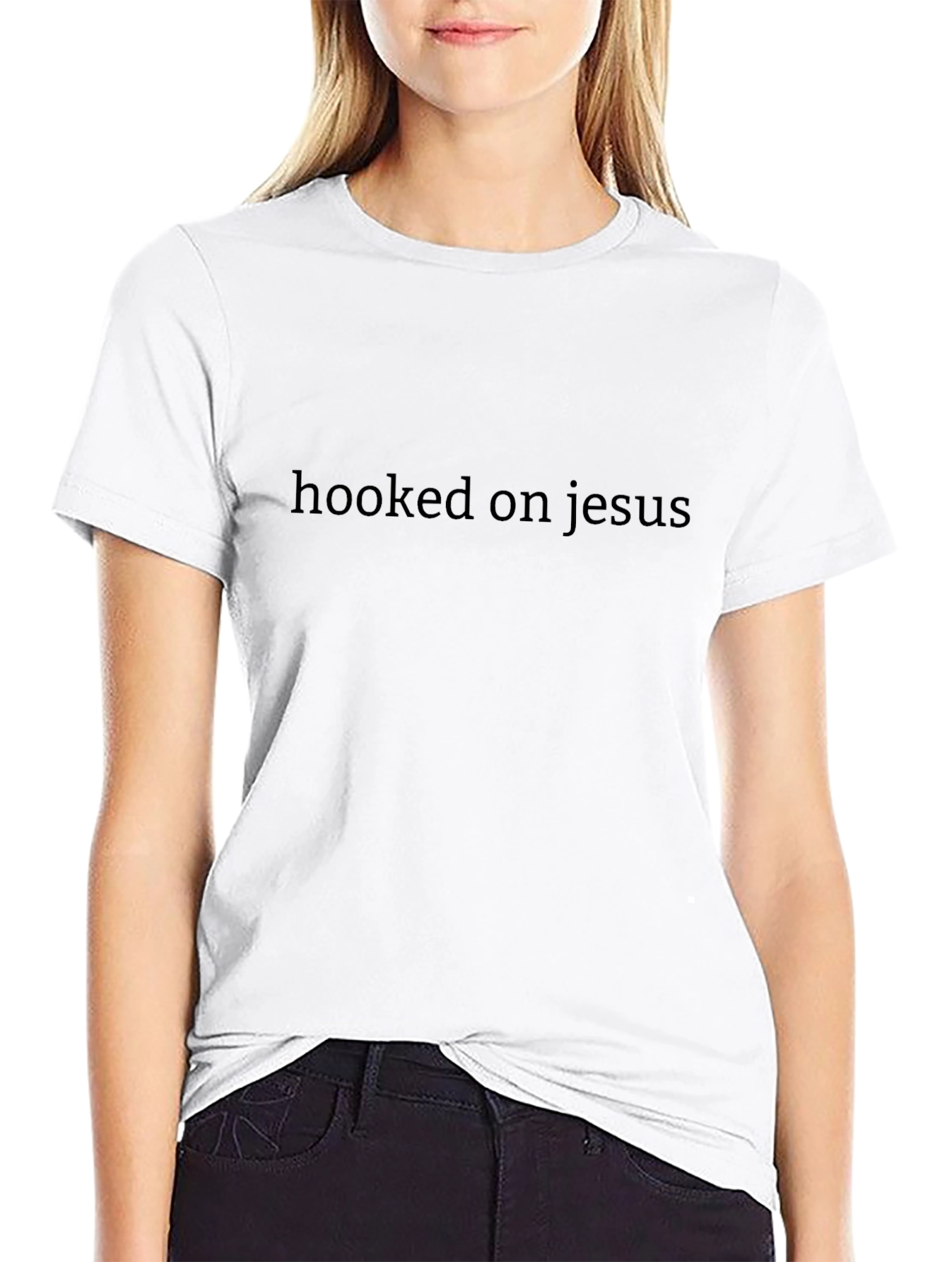 Hooked on Jesus Black T-Shirt
