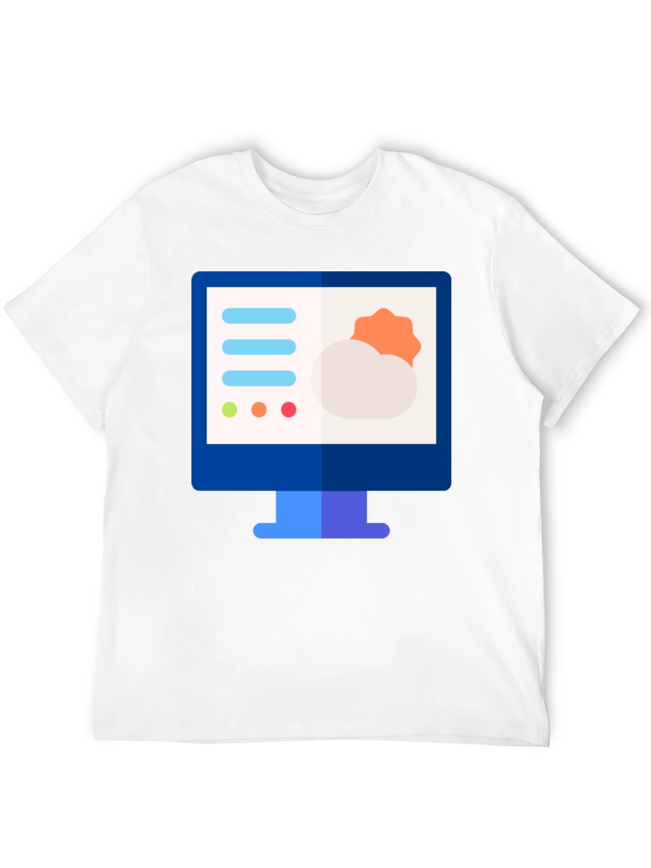 Weather Forecast Graphic Tee - Black Cotton Shirt