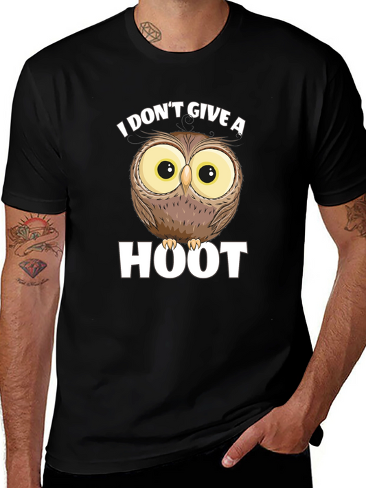 I Dont Give A Hoot Owl Graphic T-Shirt