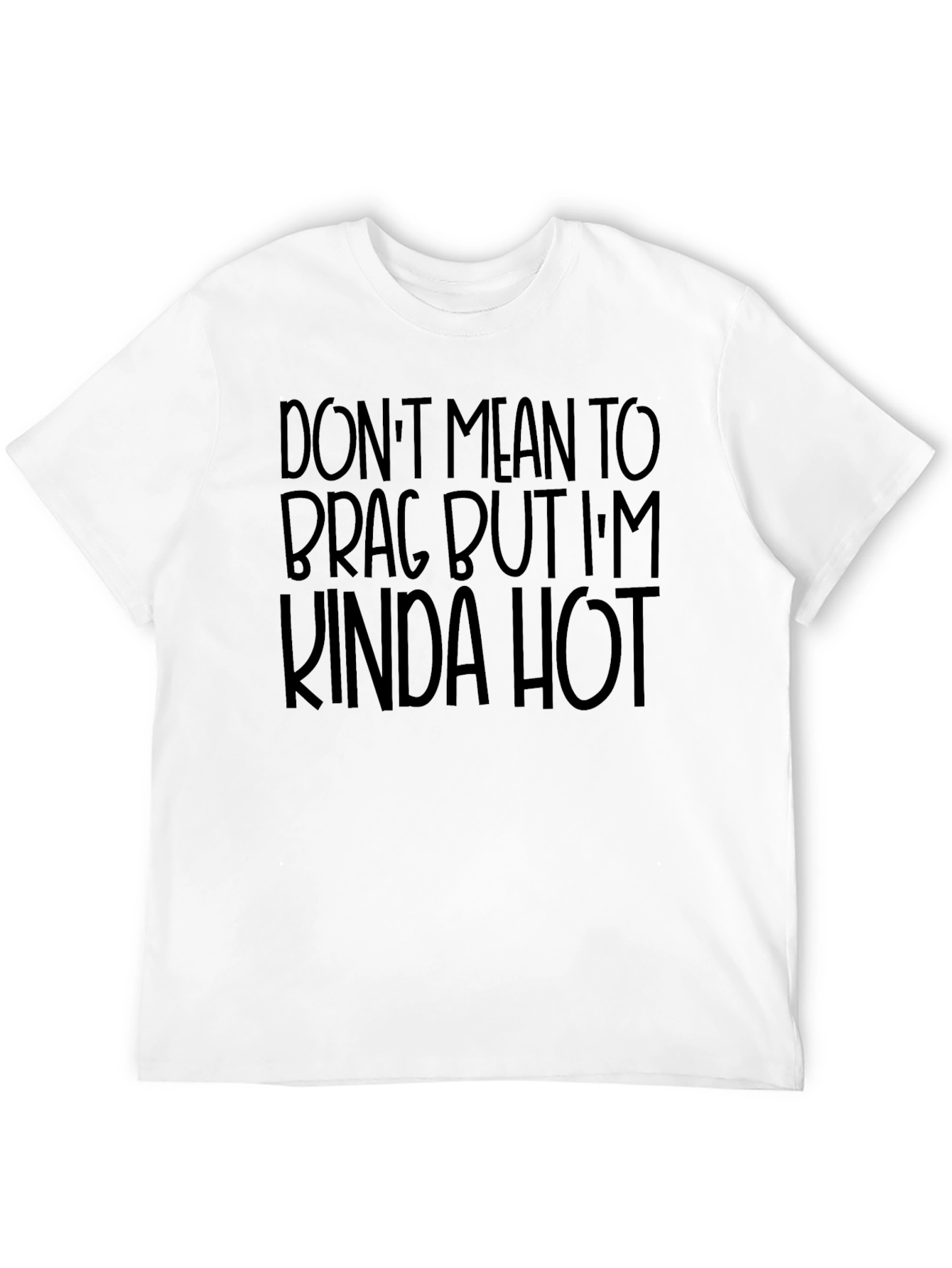 Funny Kinda Hot Graphic Tee - Black