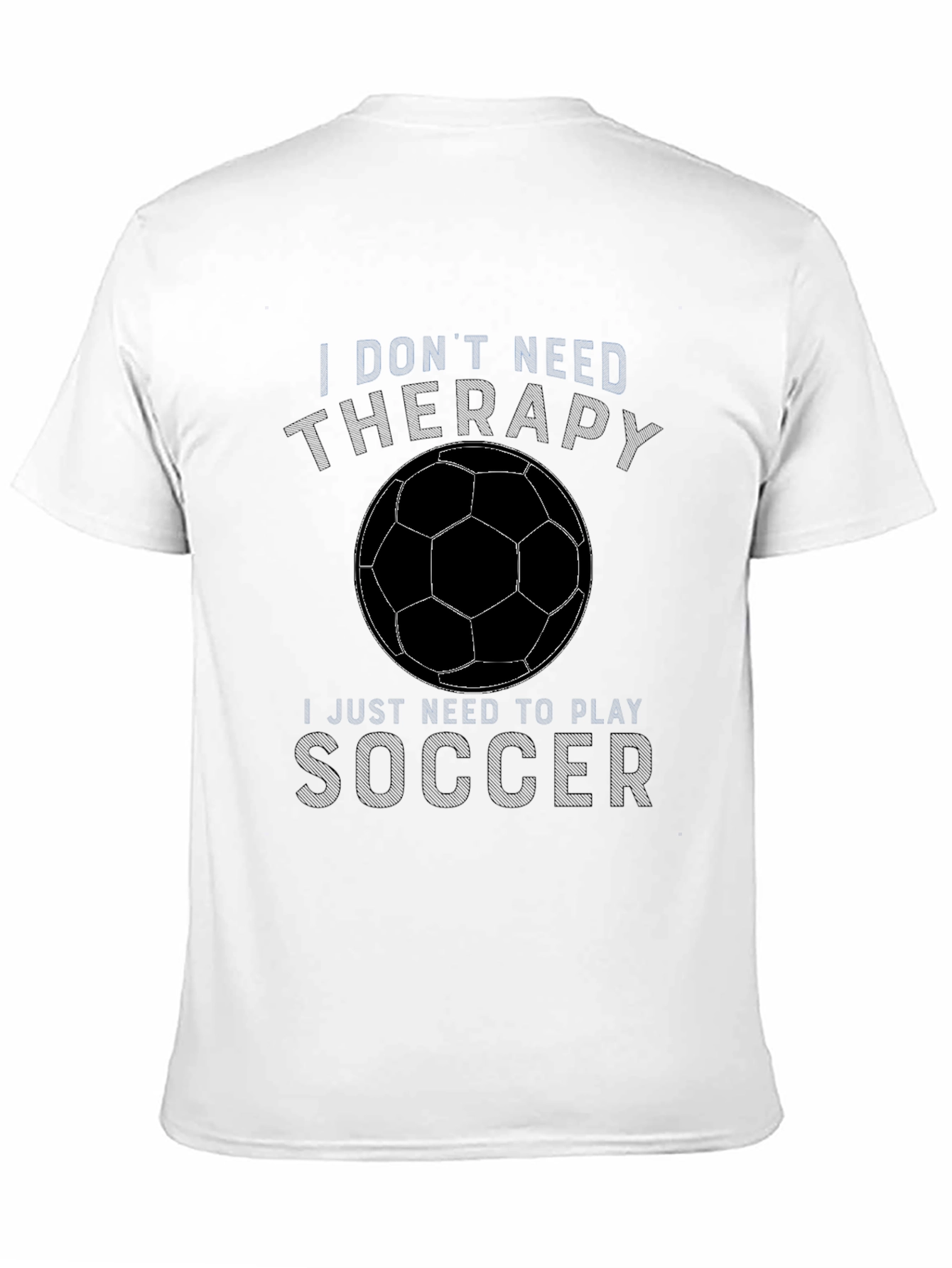 Soccer Therapy Graphic T-Shirt - Black