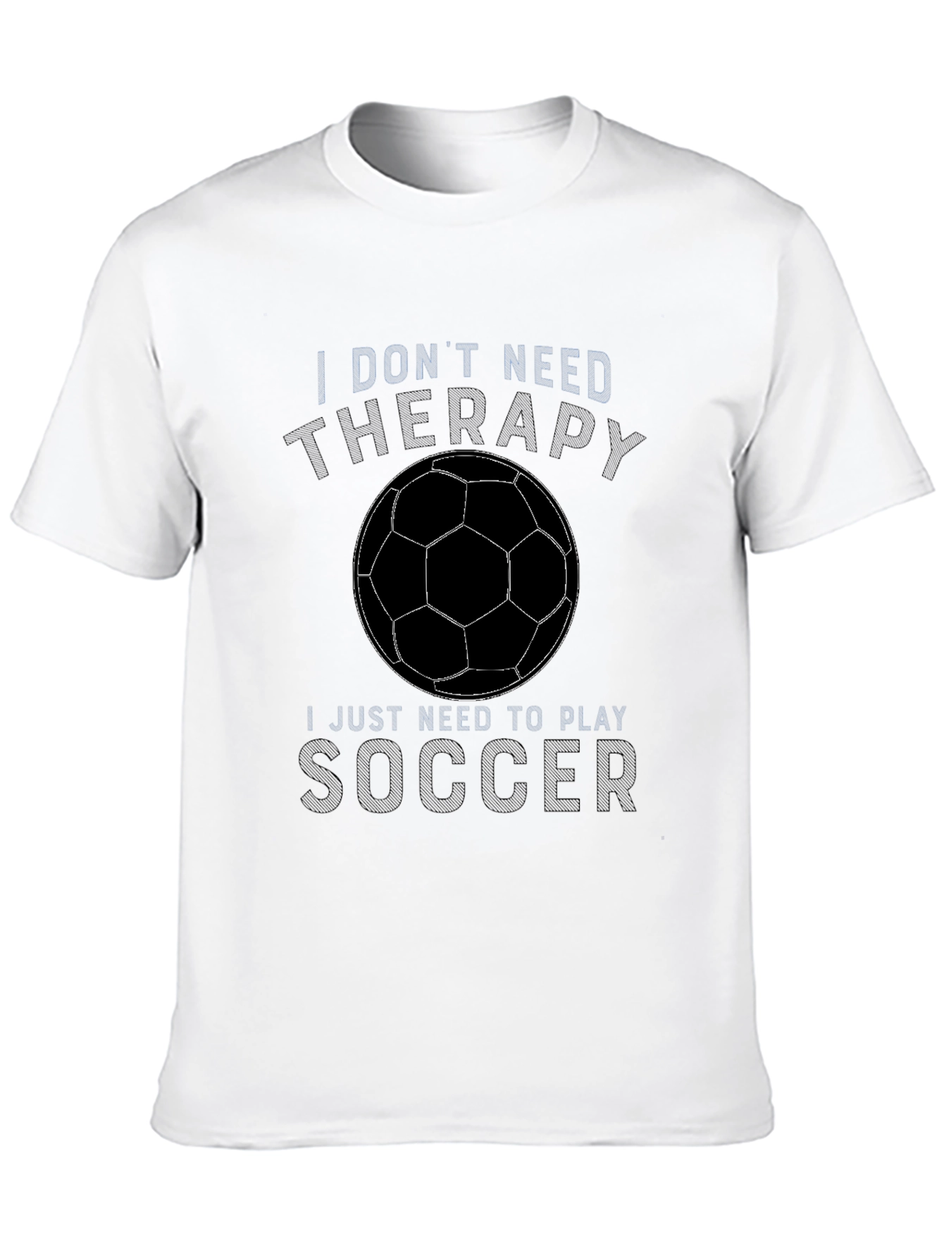 Soccer Therapy Graphic T-Shirt - Black