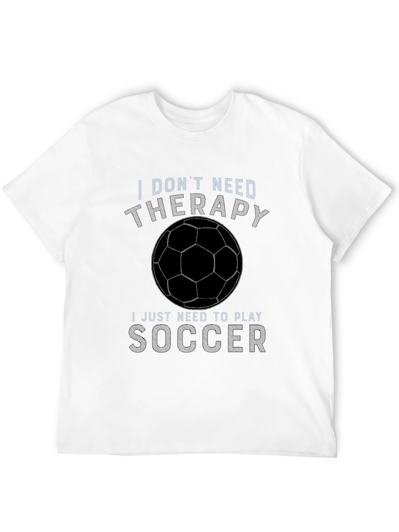 Soccer Therapy Graphic T-Shirt - Black