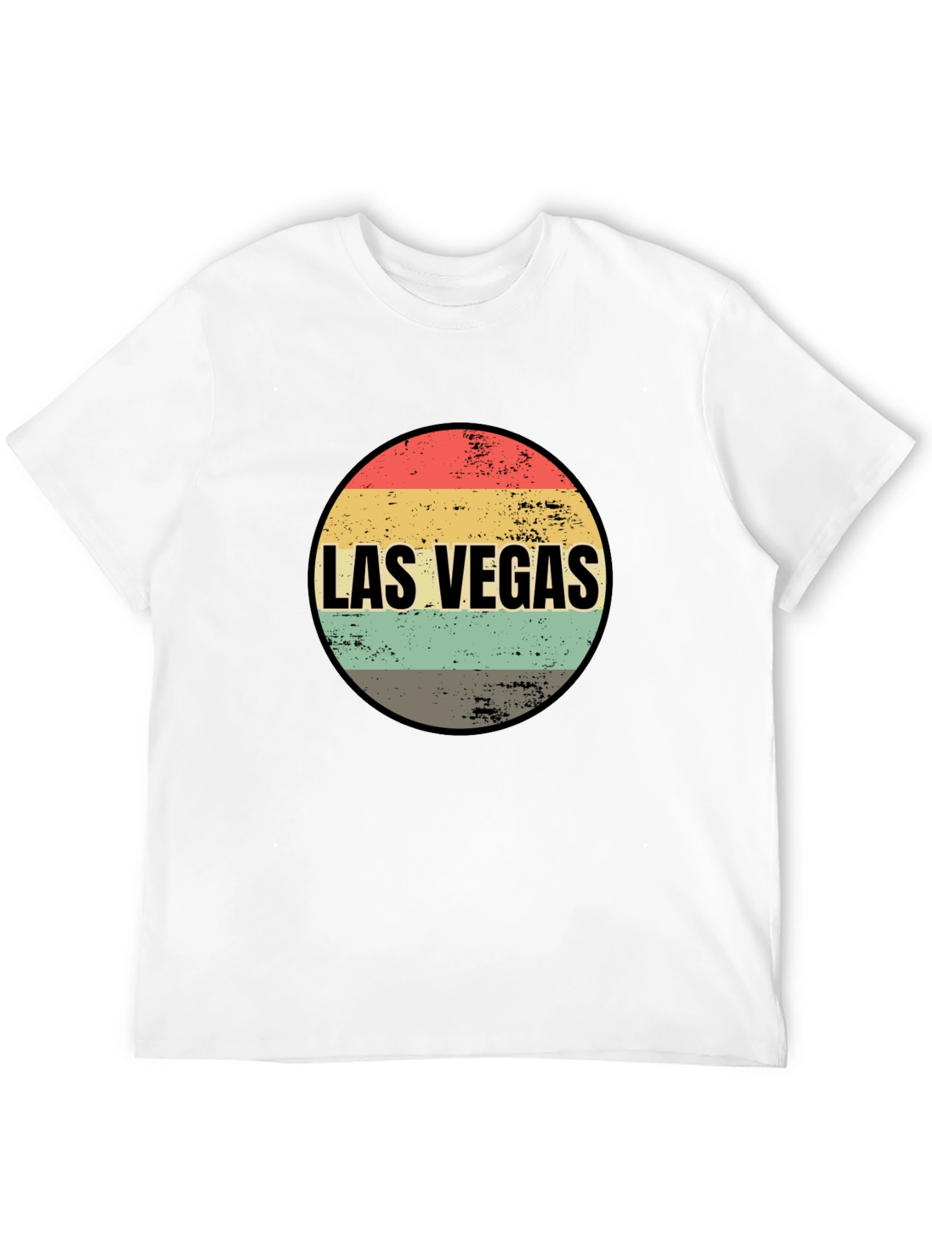 Las Vegas Retro Graphic Tee - Black