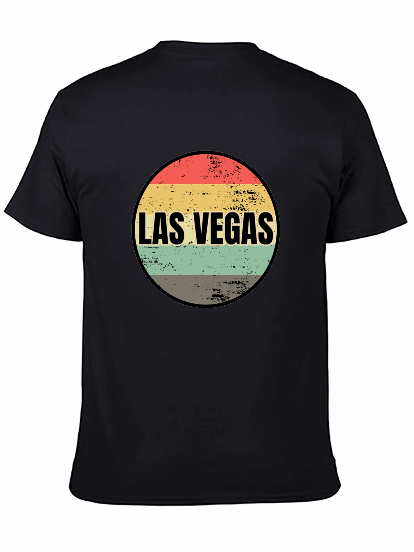 Las Vegas Retro Graphic Tee - Black