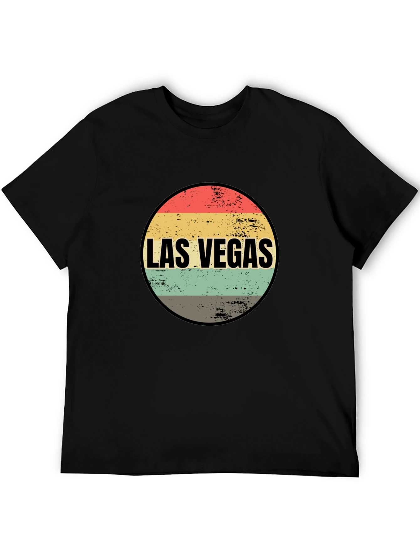 Las Vegas Retro Graphic Tee - Black