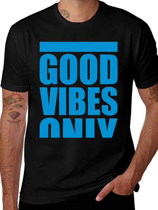 Good Vibes Only T-Shirt - Casual Graphic Tee