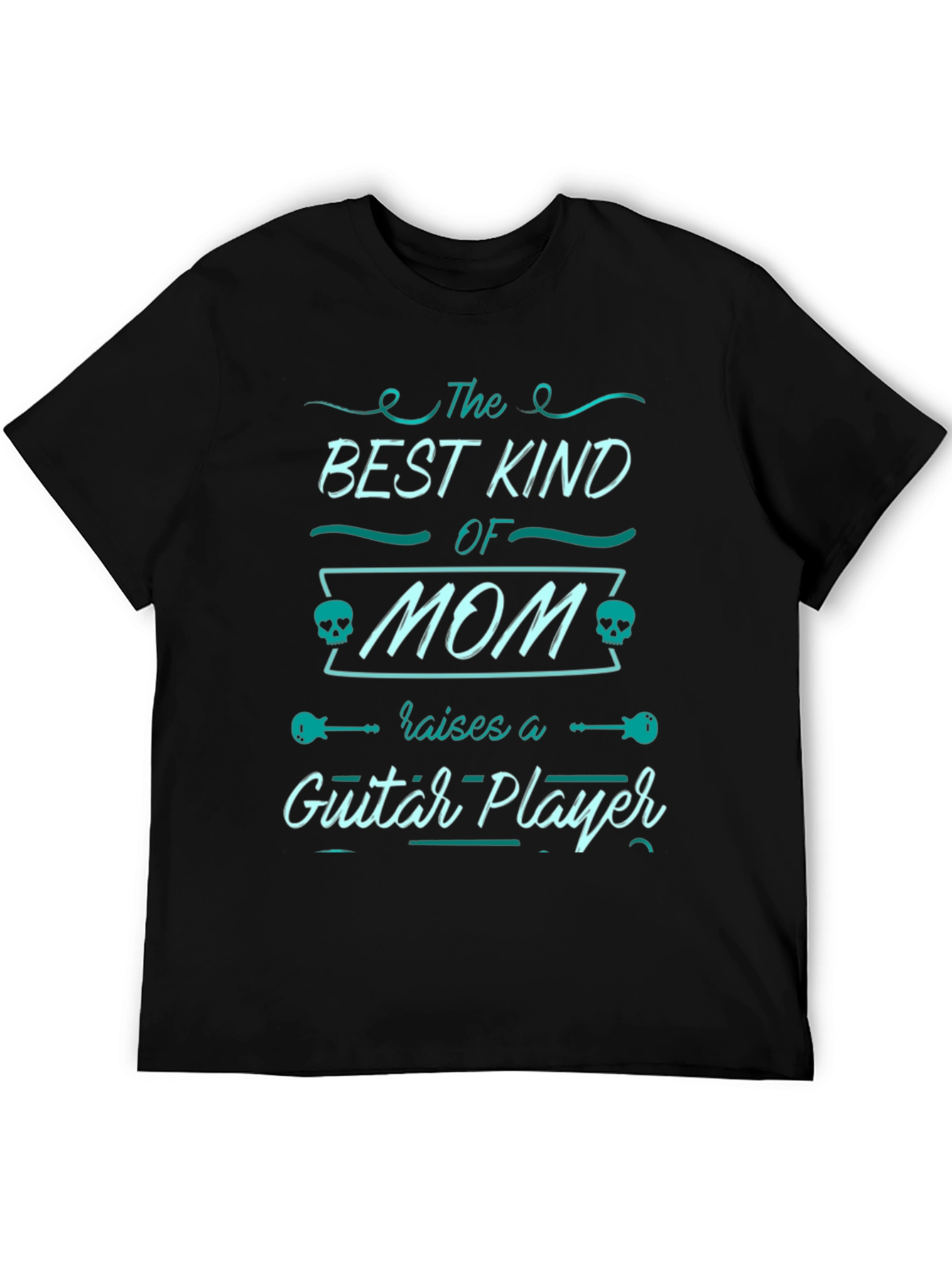 Best Mom Guitar Player Black T-Shirt