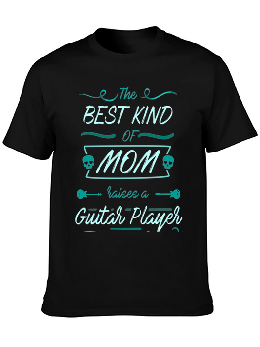 Best Mom Guitar Player Black T-Shirt