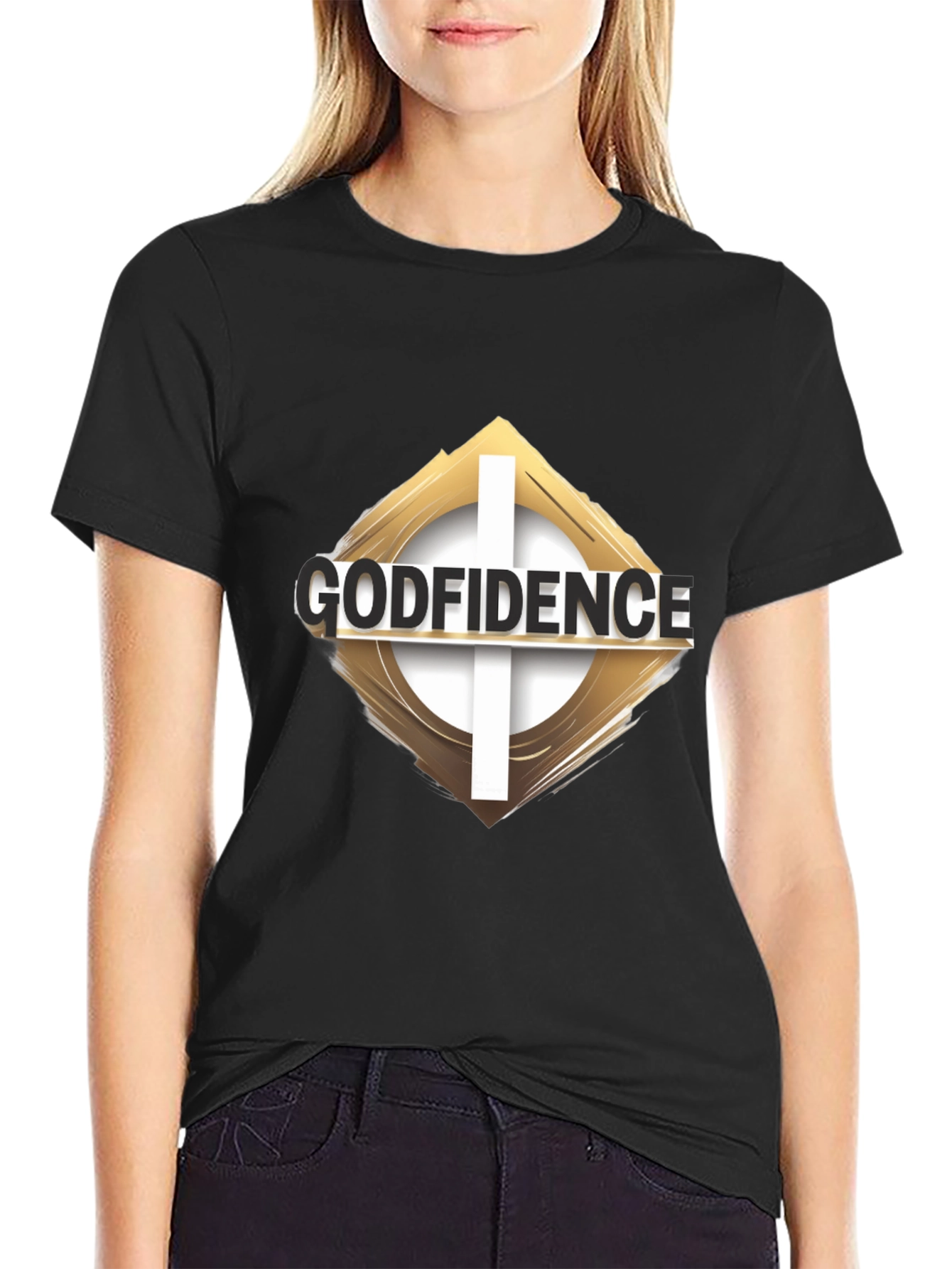 Godfidence Graphic Black T-Shirt