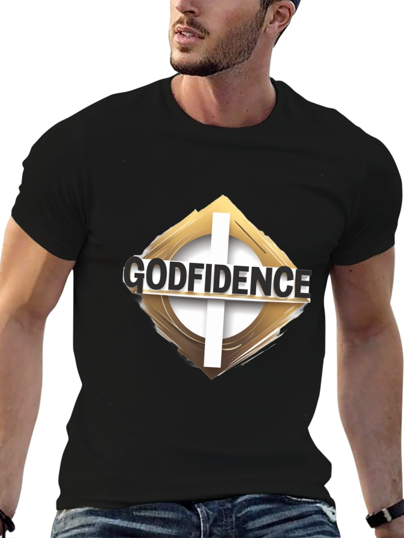 Godfidence Graphic Black T-Shirt