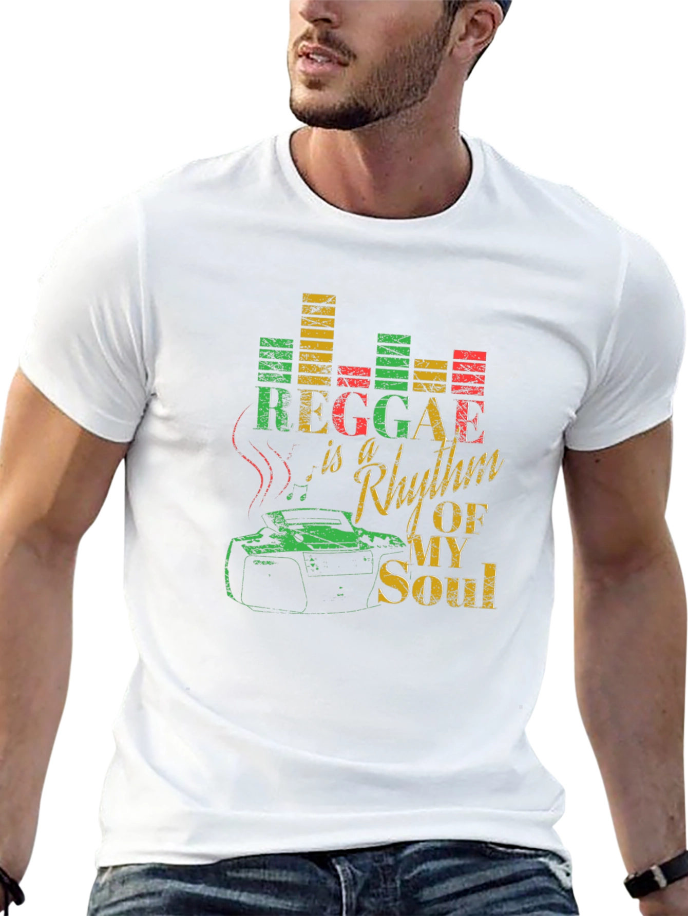 Reggae Rhythm T-Shirt: Music Lovers Tee