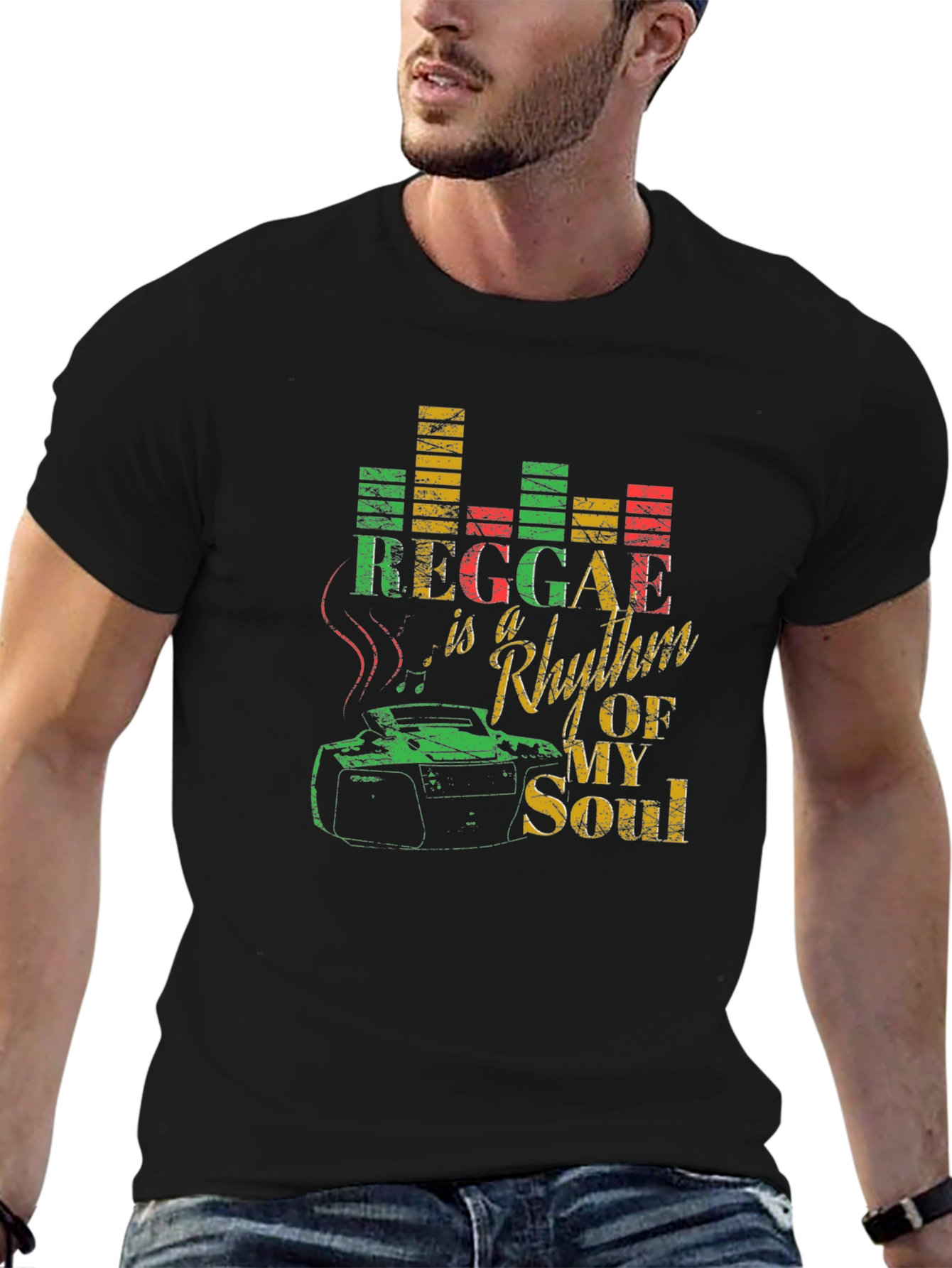 Reggae Rhythm T-Shirt: Music Lovers Tee