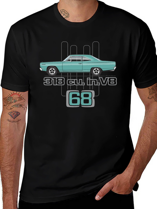 1968 Classic Car T-Shirt - 318 cu. in. V8 Engine Tee