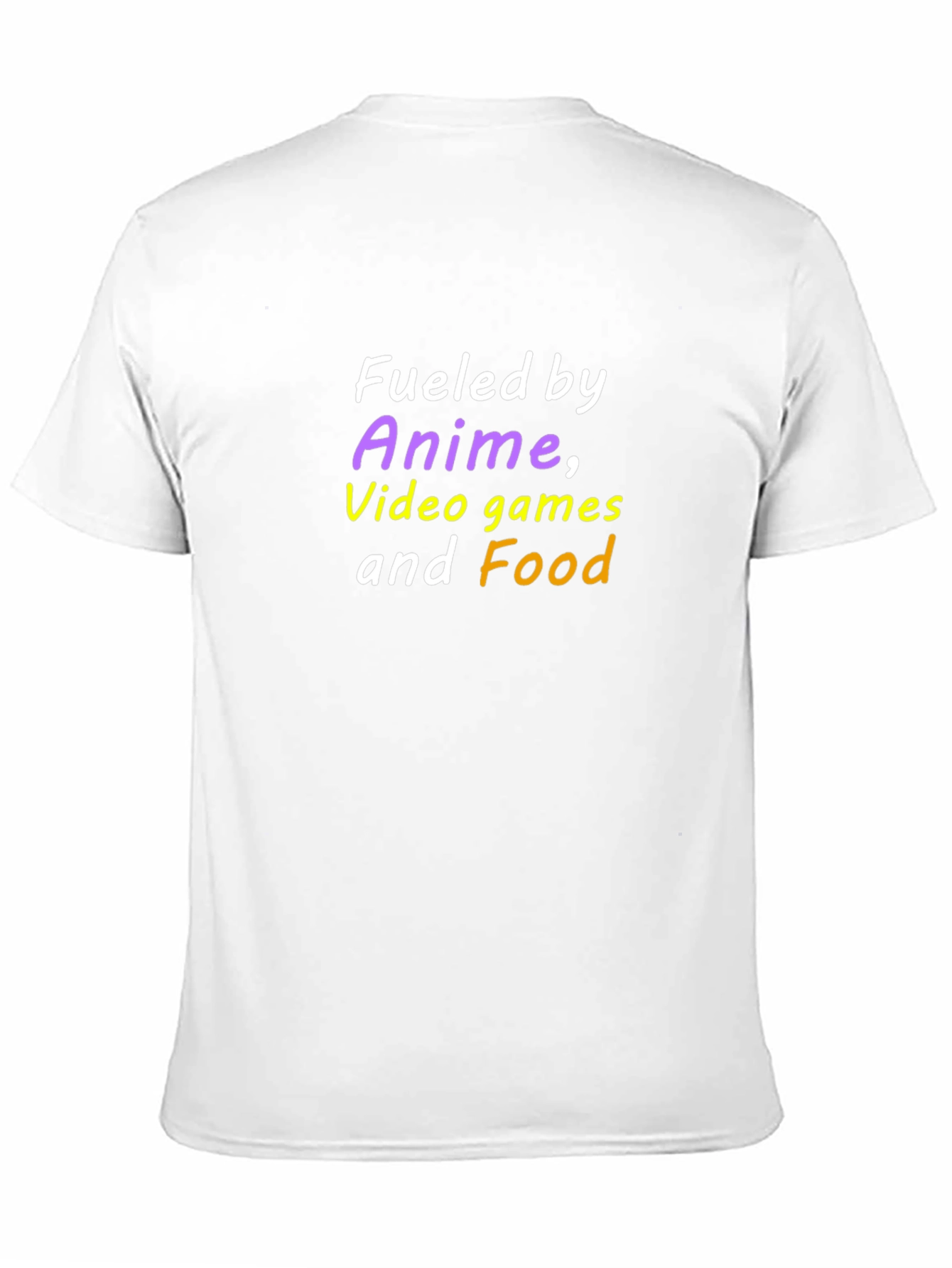 Fueled by Anime Video Games and Food T-Shirt