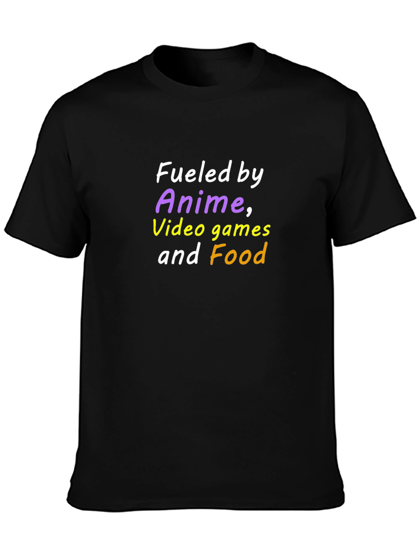 Fueled by Anime Video Games and Food T-Shirt