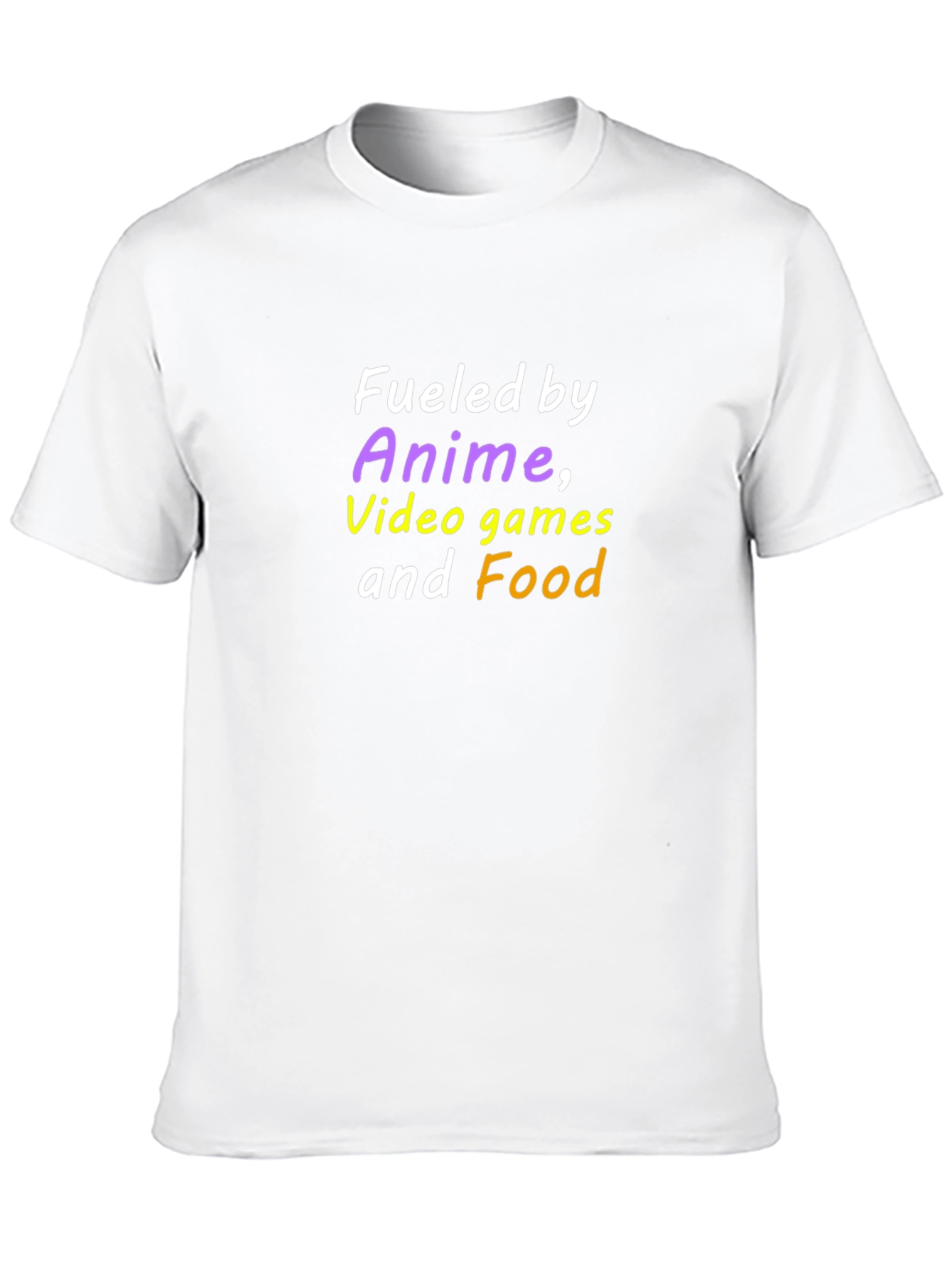 Fueled by Anime Video Games and Food T-Shirt