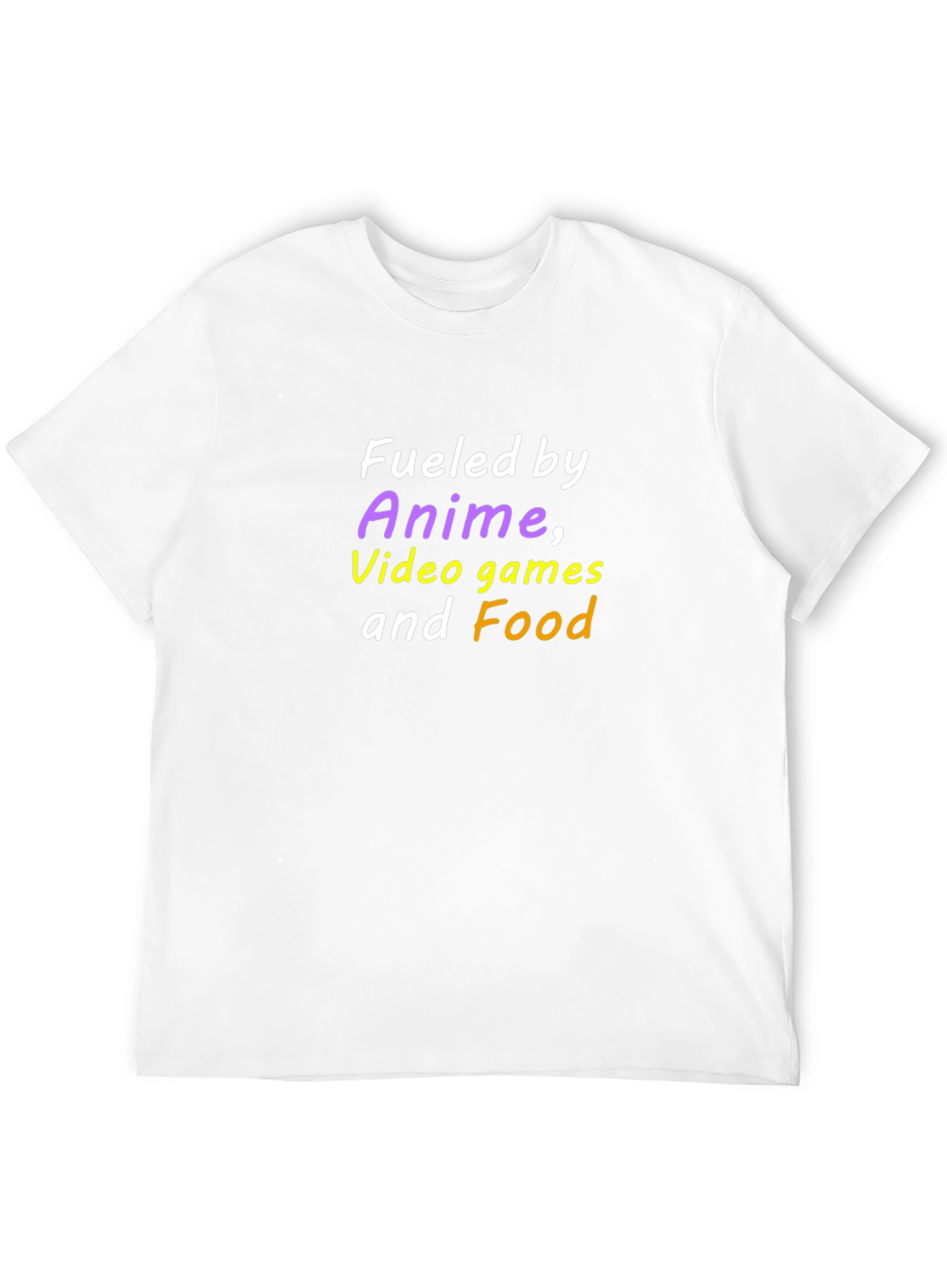 Fueled by Anime Video Games and Food T-Shirt