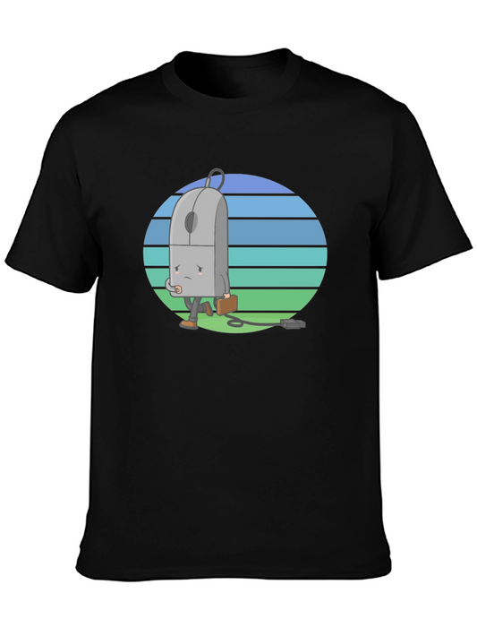 Computer Mouse Cartoon Graphic T-Shirt