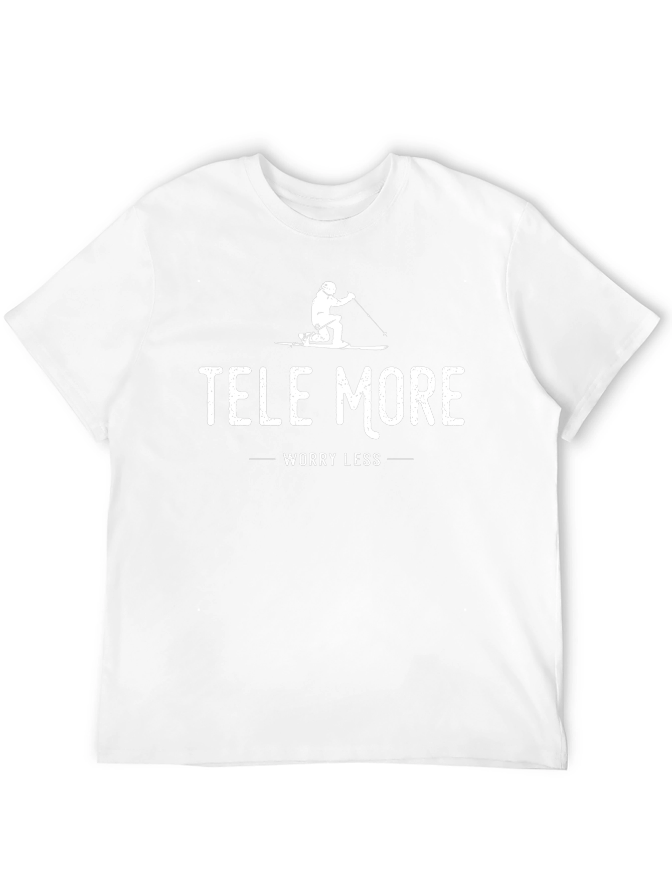 Tele More Worry Less Black T-Shirt