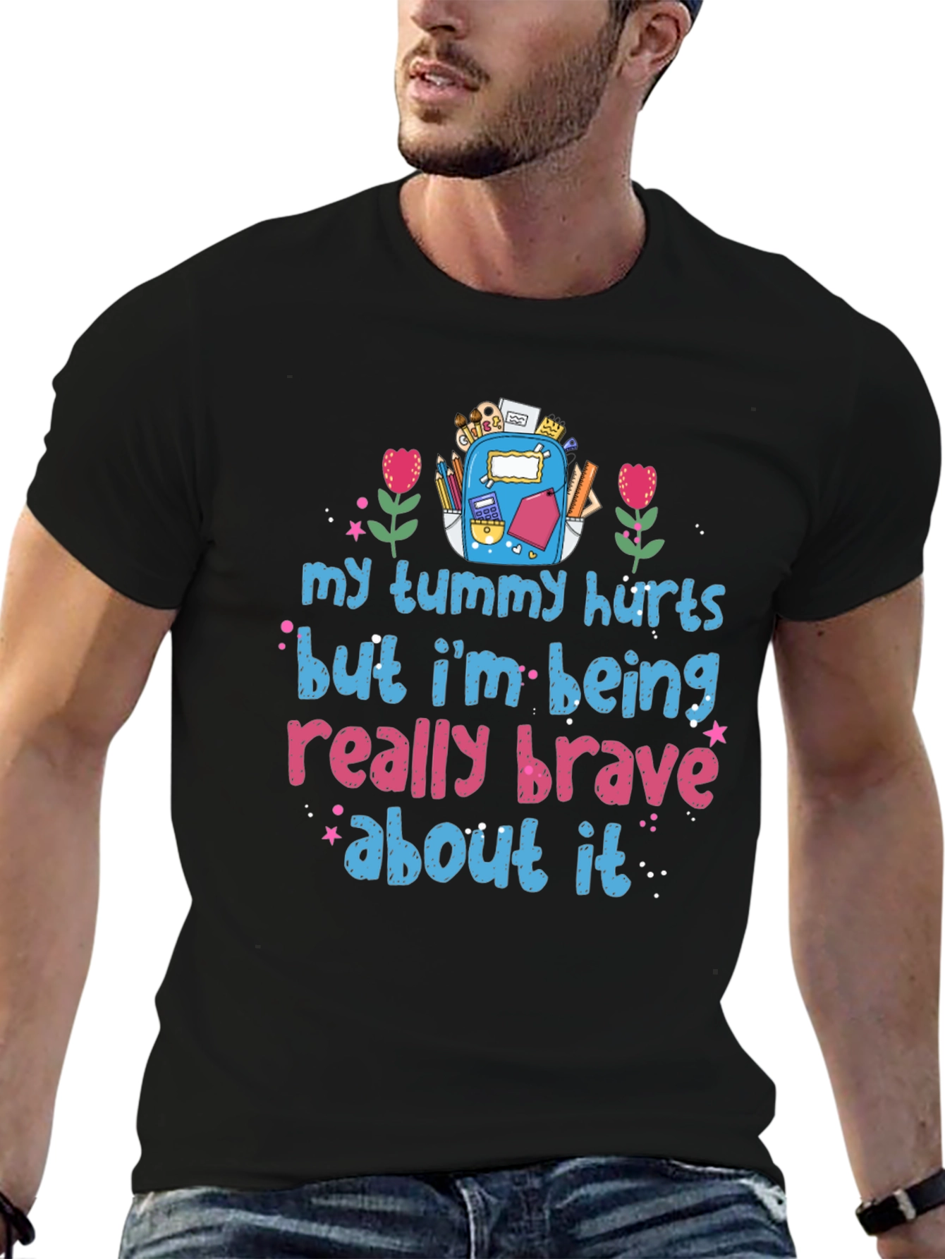 Brave Tummy Hurts Graphic Tee