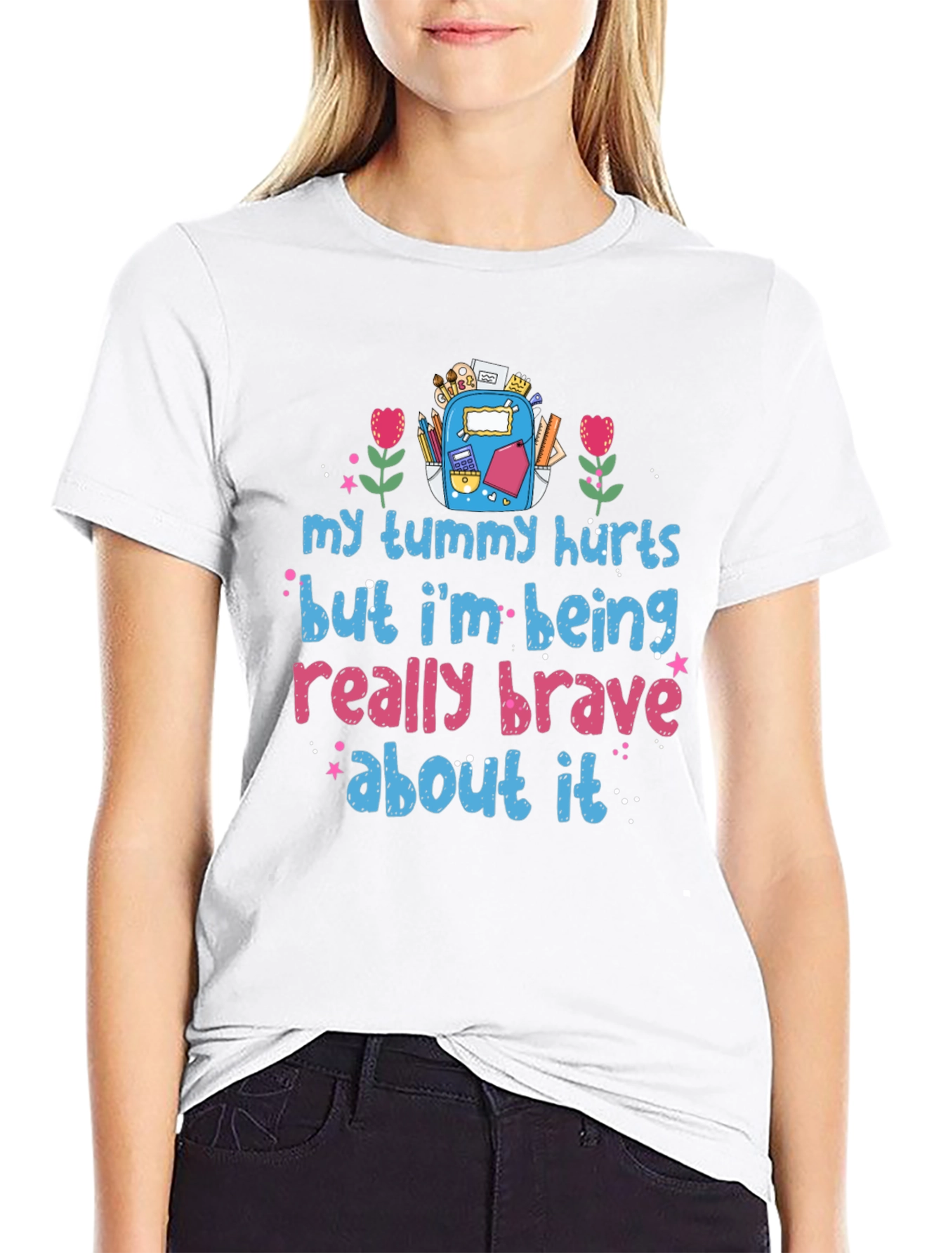 Brave Tummy Hurts Graphic Tee