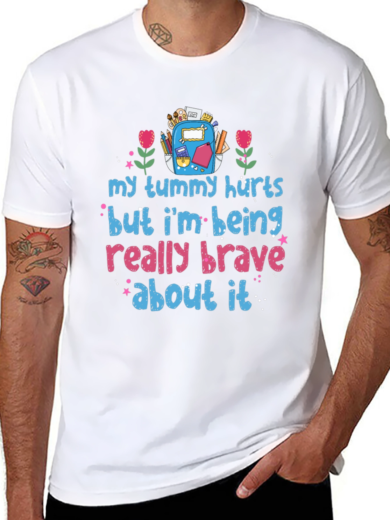 Brave Tummy Hurts Graphic Tee